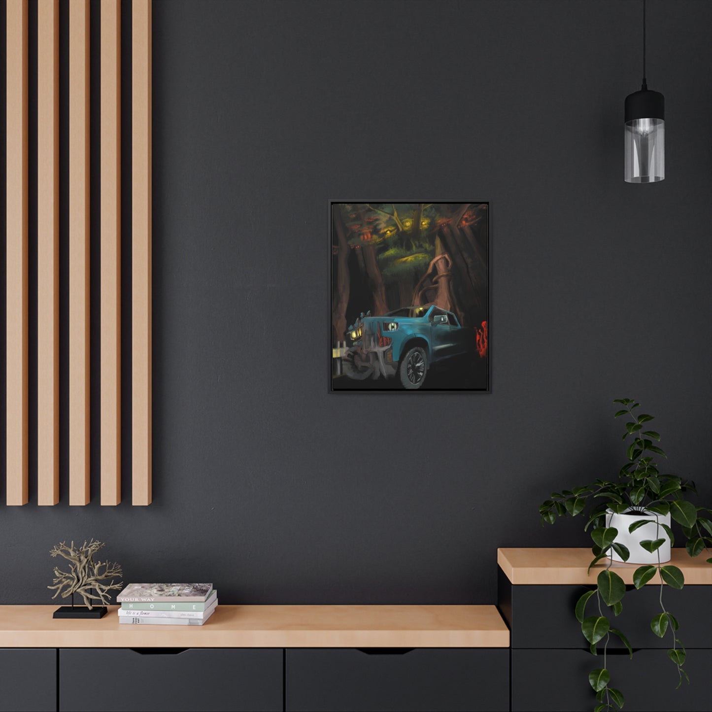 Breakdown Gallery Canvas Wrap with Vertical Frame