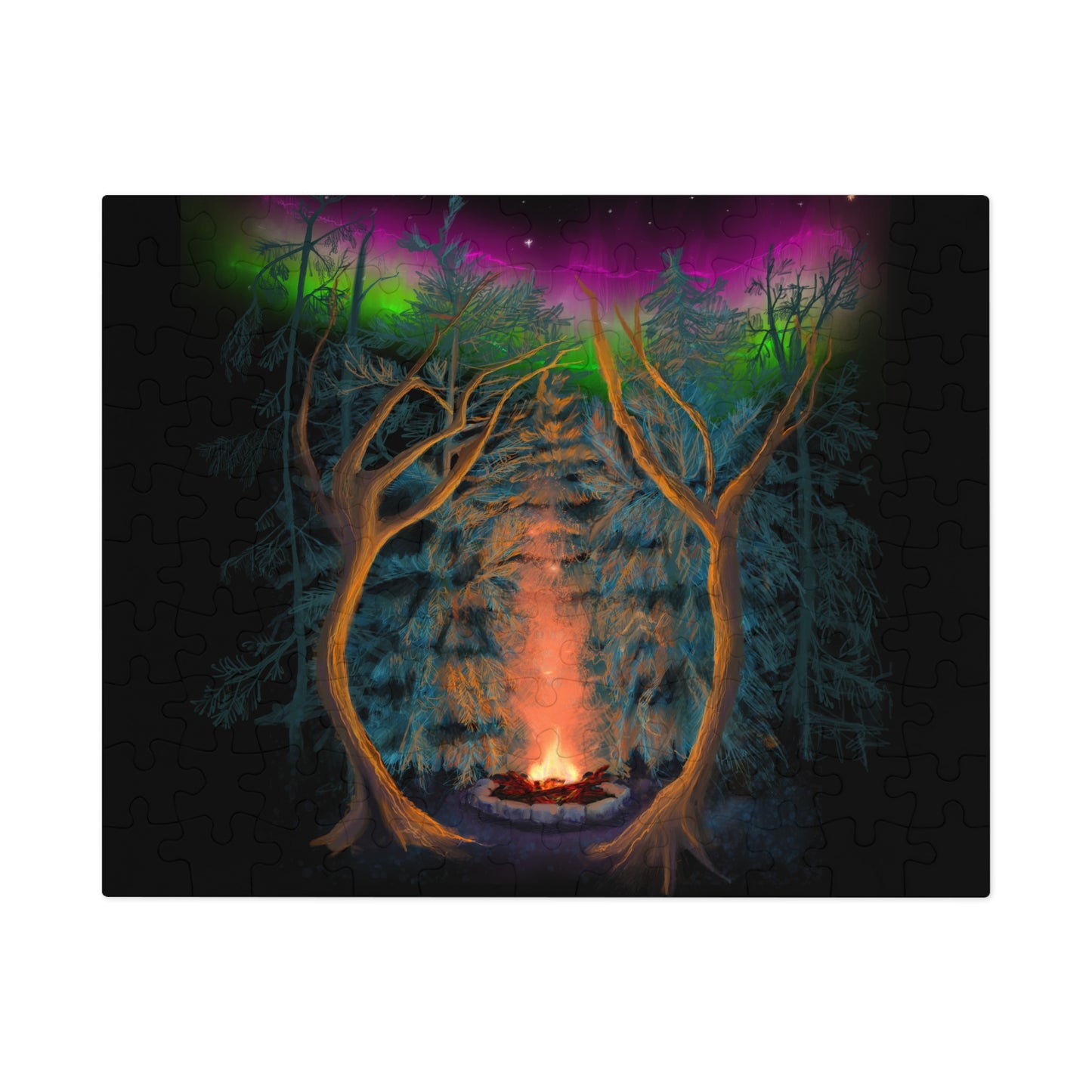 Northwoods Campfire Jigsaw Puzzle (110, 252, 500,1000-Piece)