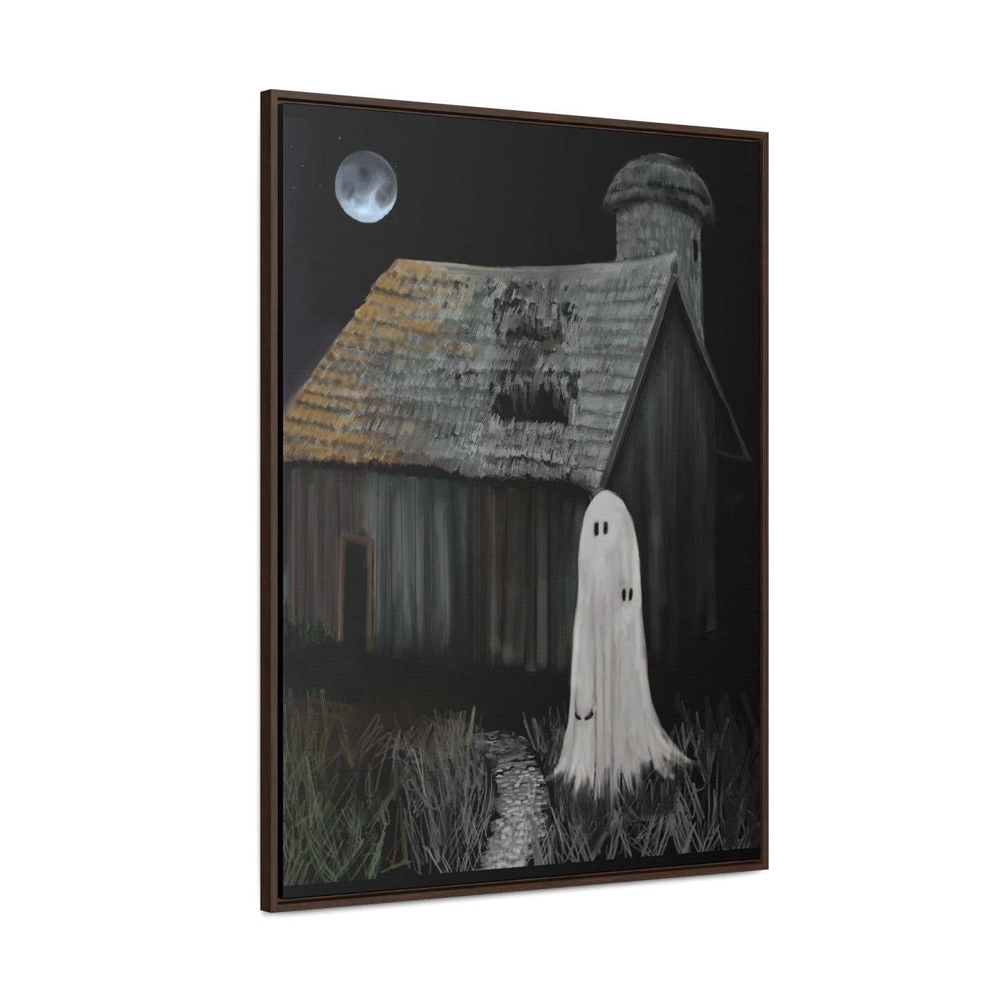 Haunted Barn Gallery Canvas Wrap, Vertical Frame