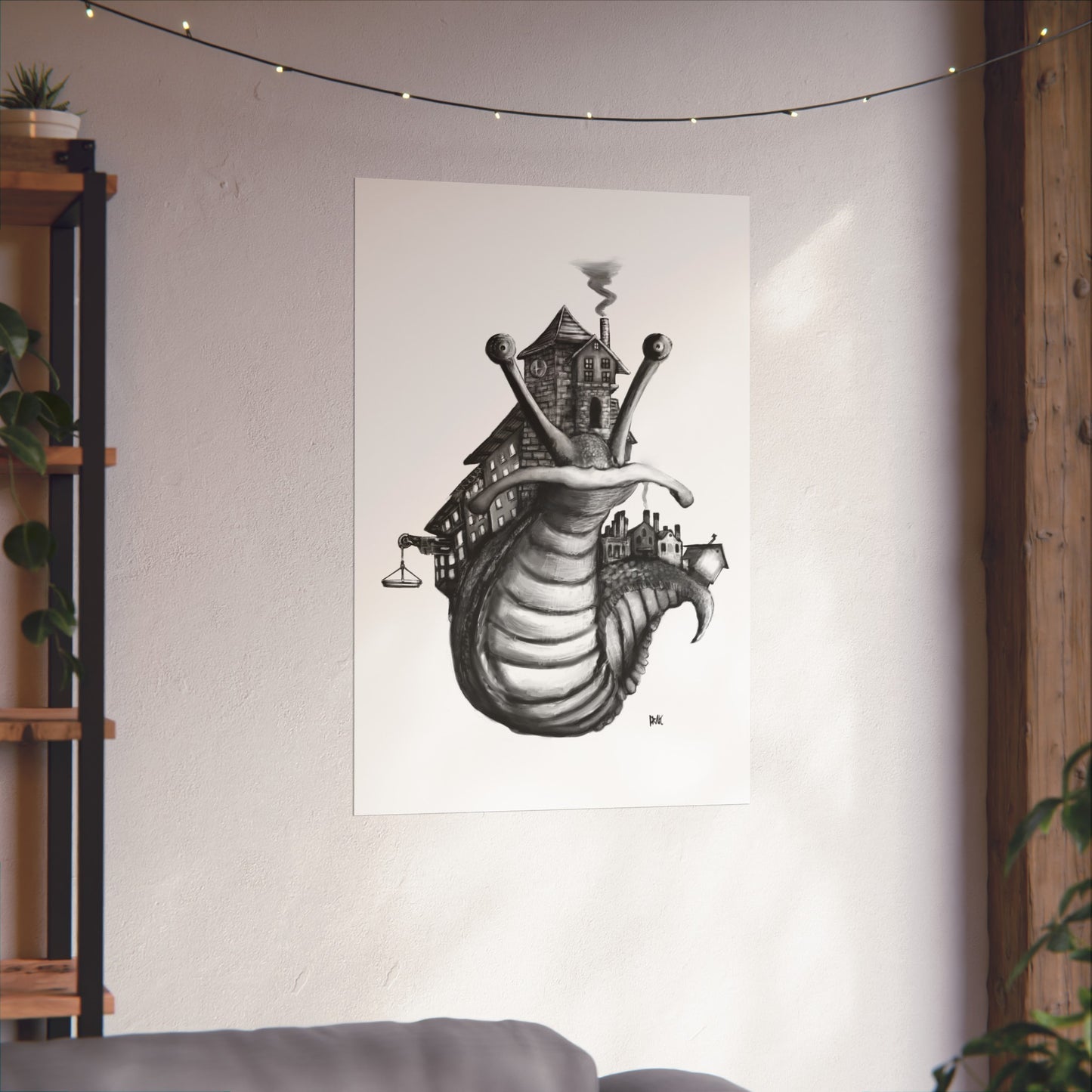 City Slug Matte Vertical Poster