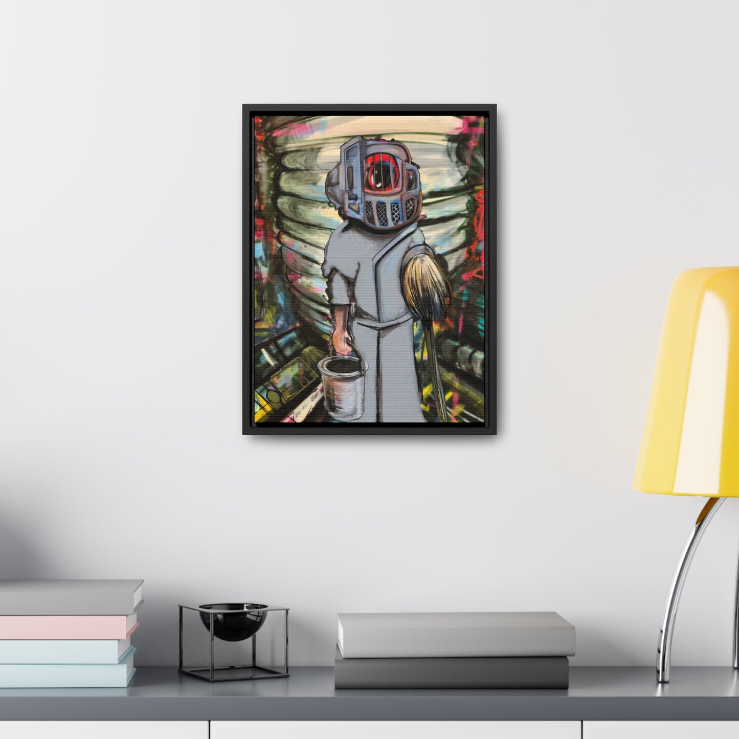 Space Janitor Framed Gallery Canvas Wrap