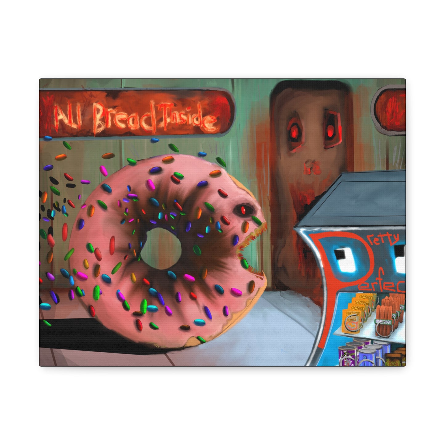 Baaad Donut! Canvas Gallery Wrap