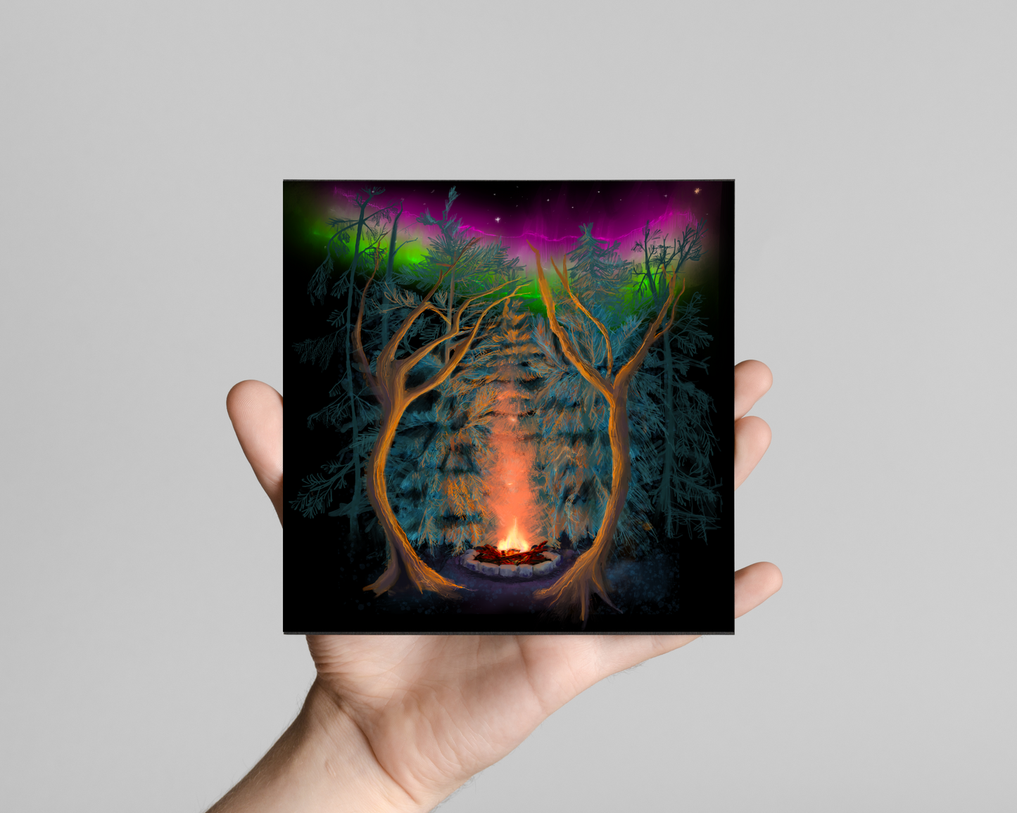 Northwoods Campfire Art Print