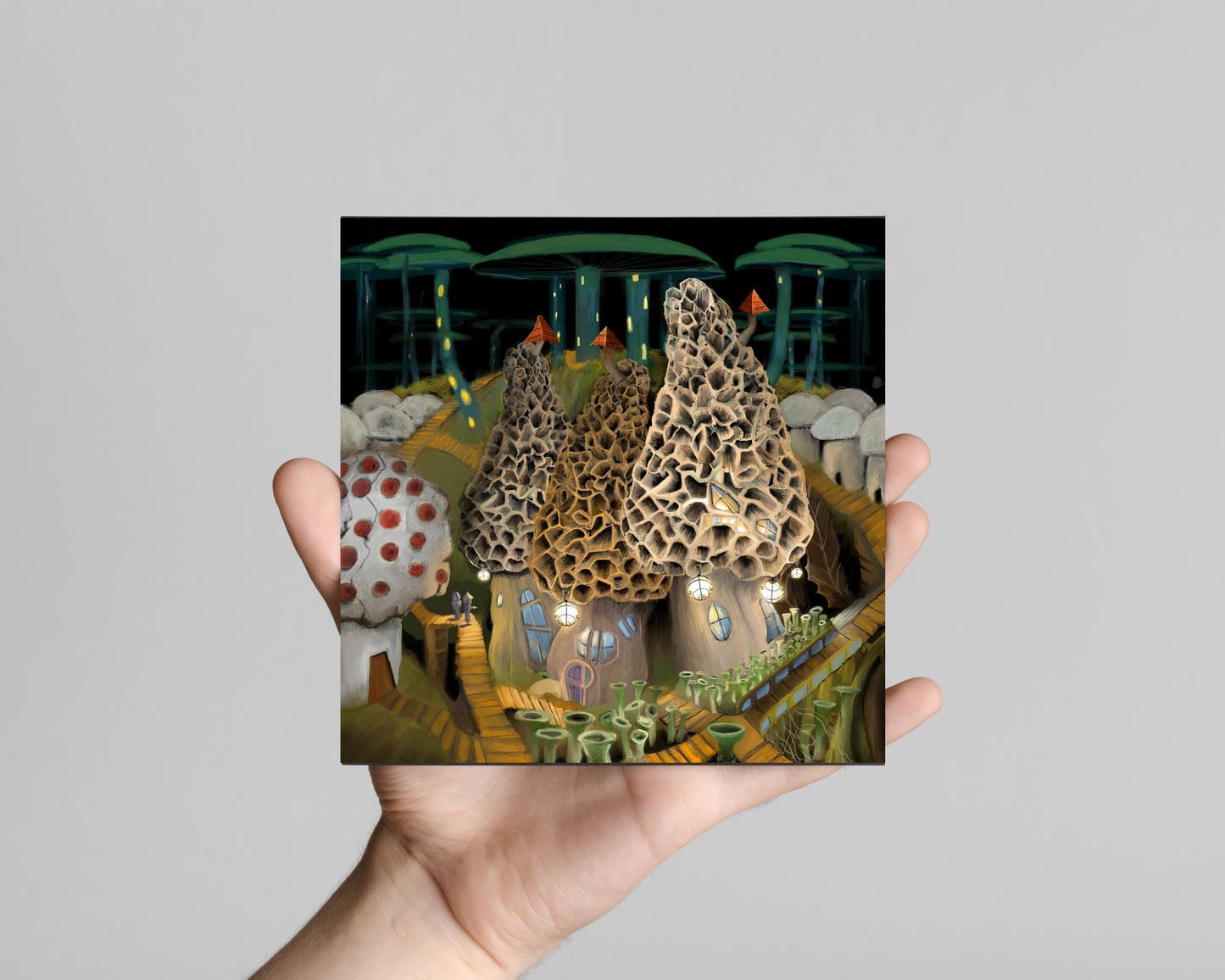 Mushroom City Outskirts Print