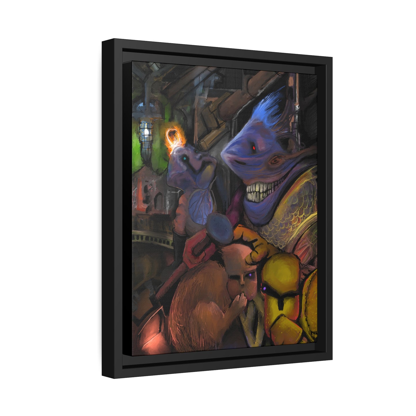 Scrutinized For Aberrations Matte Canvas, Black Frame
