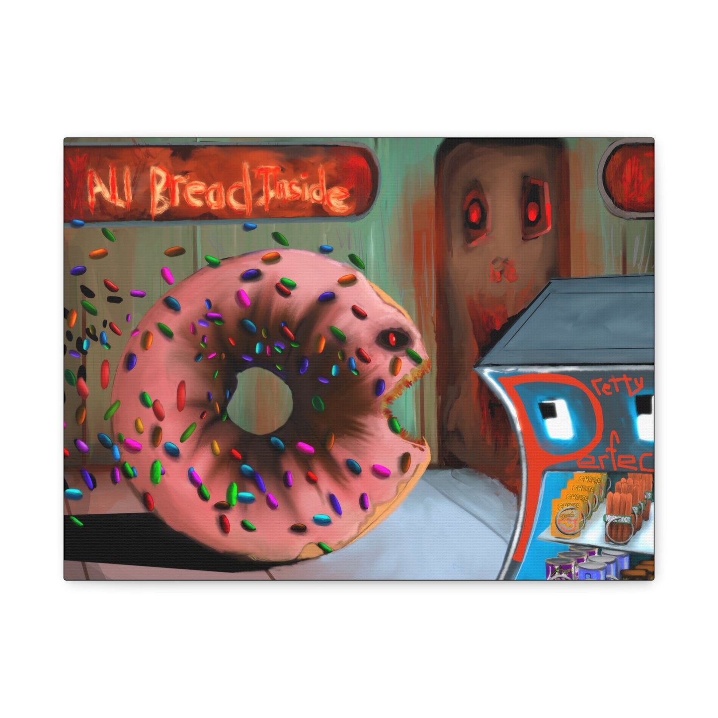 Baaad Donut! Canvas Gallery Wrap