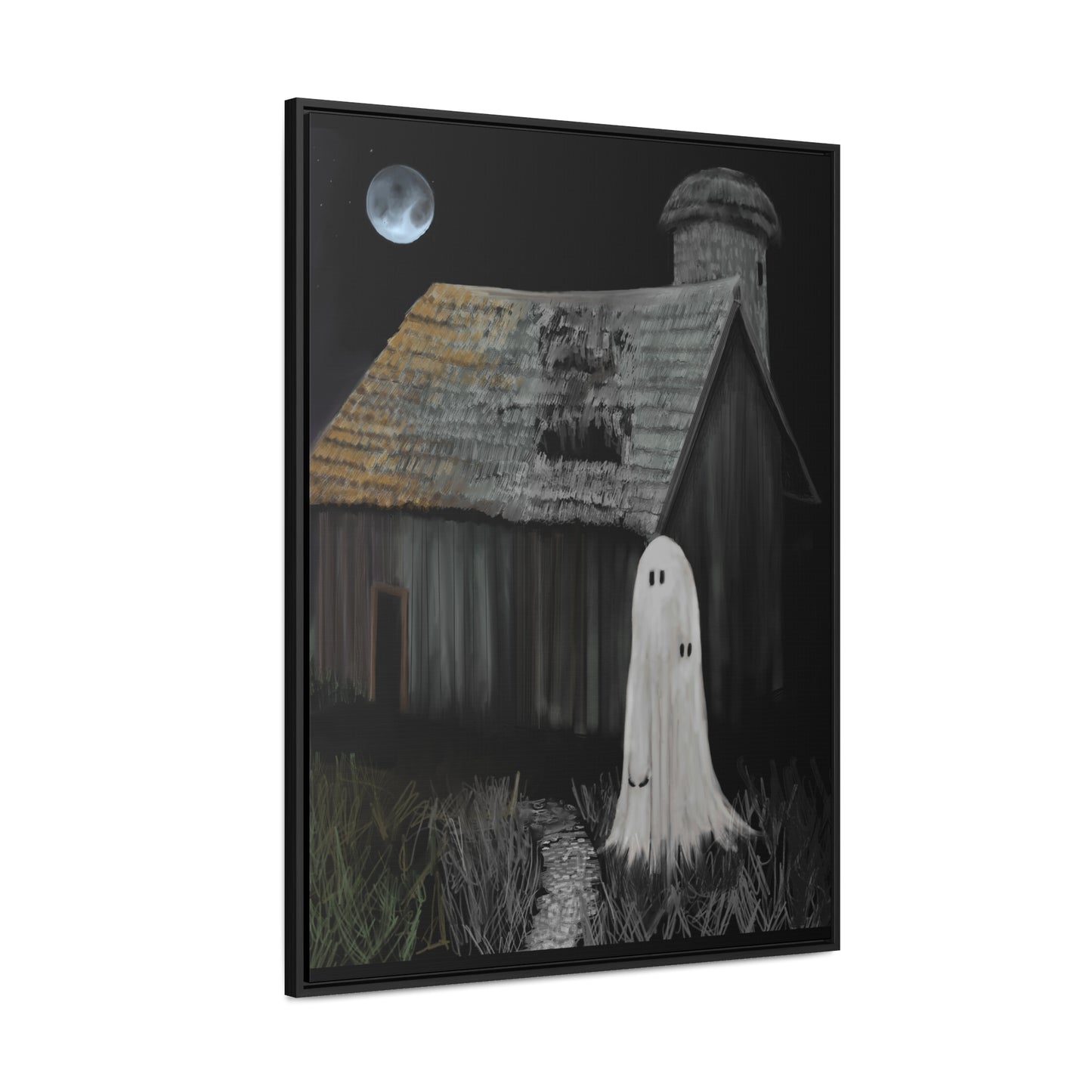 Haunted Barn Gallery Canvas Wrap, Vertical Frame