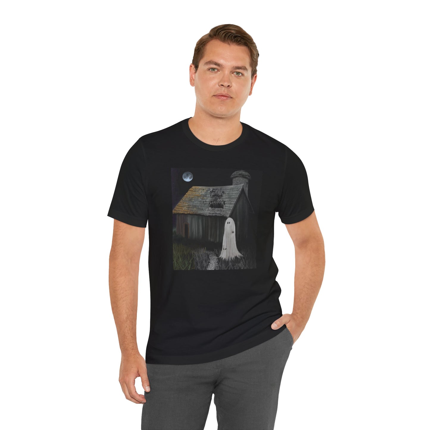 Haunted Barn Unisex Jersey Short Sleeve Tee