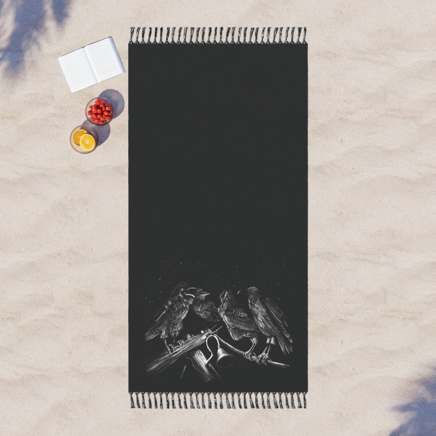Ravens Muse at the Stars Boho Beach Cloth