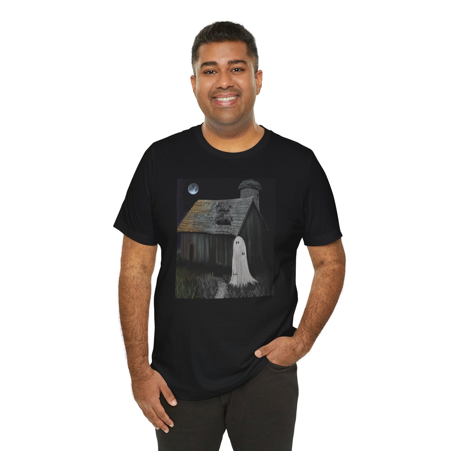 Haunted Barn Unisex Jersey Short Sleeve Tee