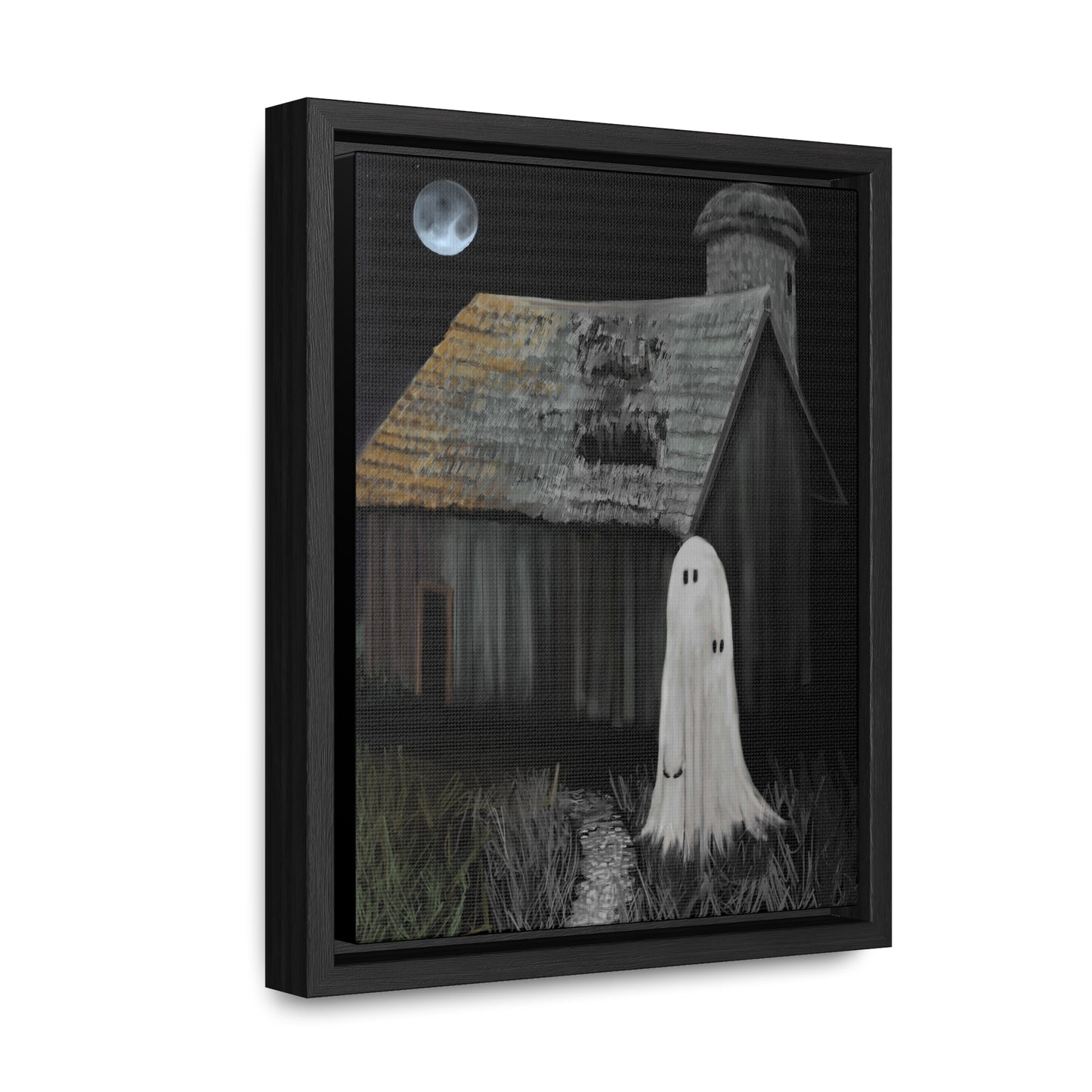 Haunted Barn Gallery Canvas Wrap, Vertical Frame