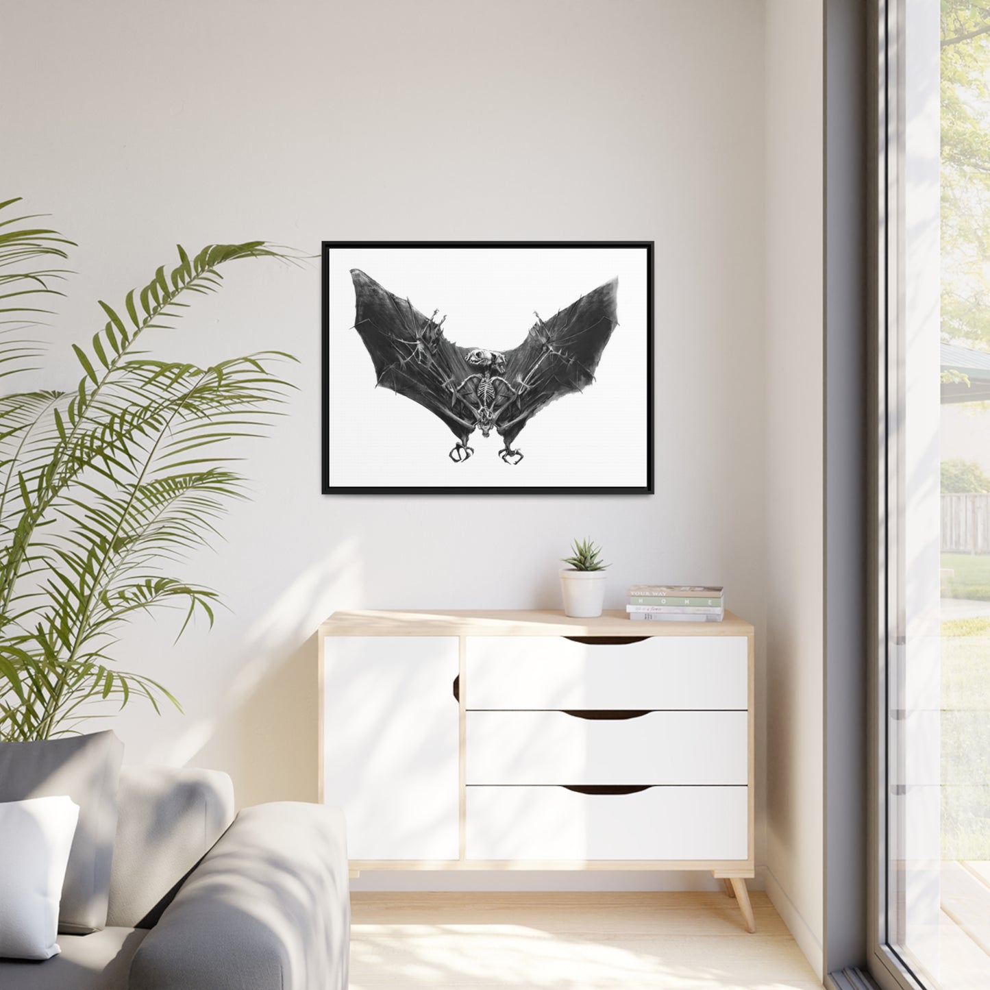 TheRemains Matte Canvas, Black Frame
