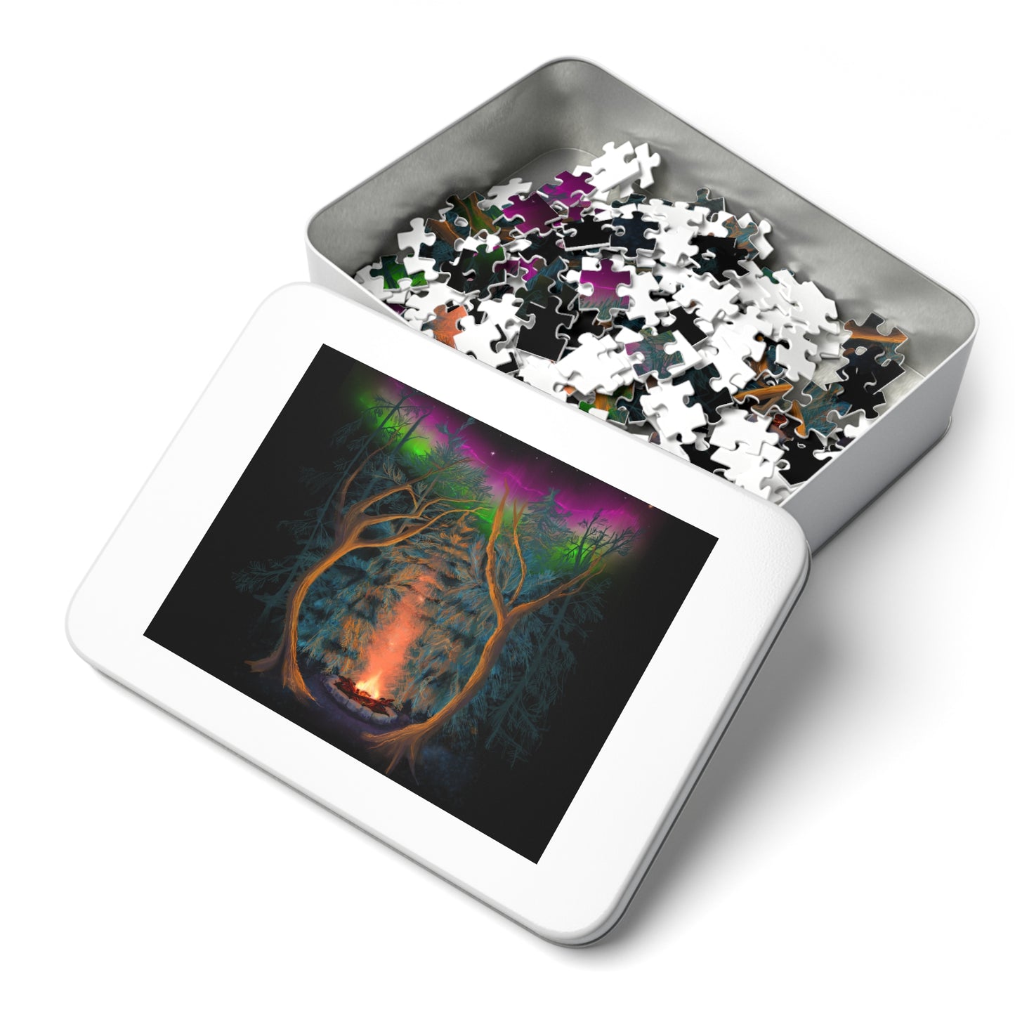 Northwoods Campfire Jigsaw Puzzle (110, 252, 500,1000-Piece)