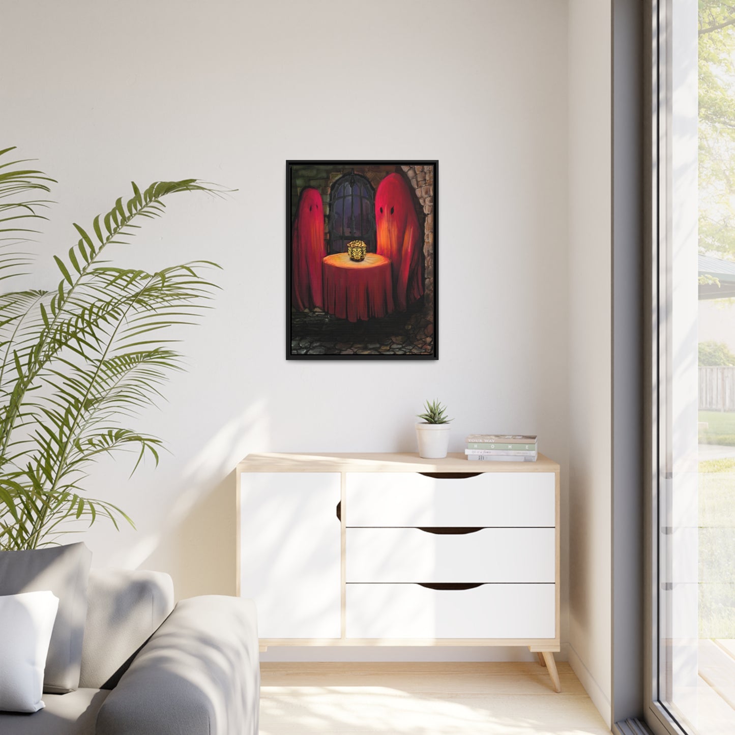 Date Night on Matte Canvas with Black Frame