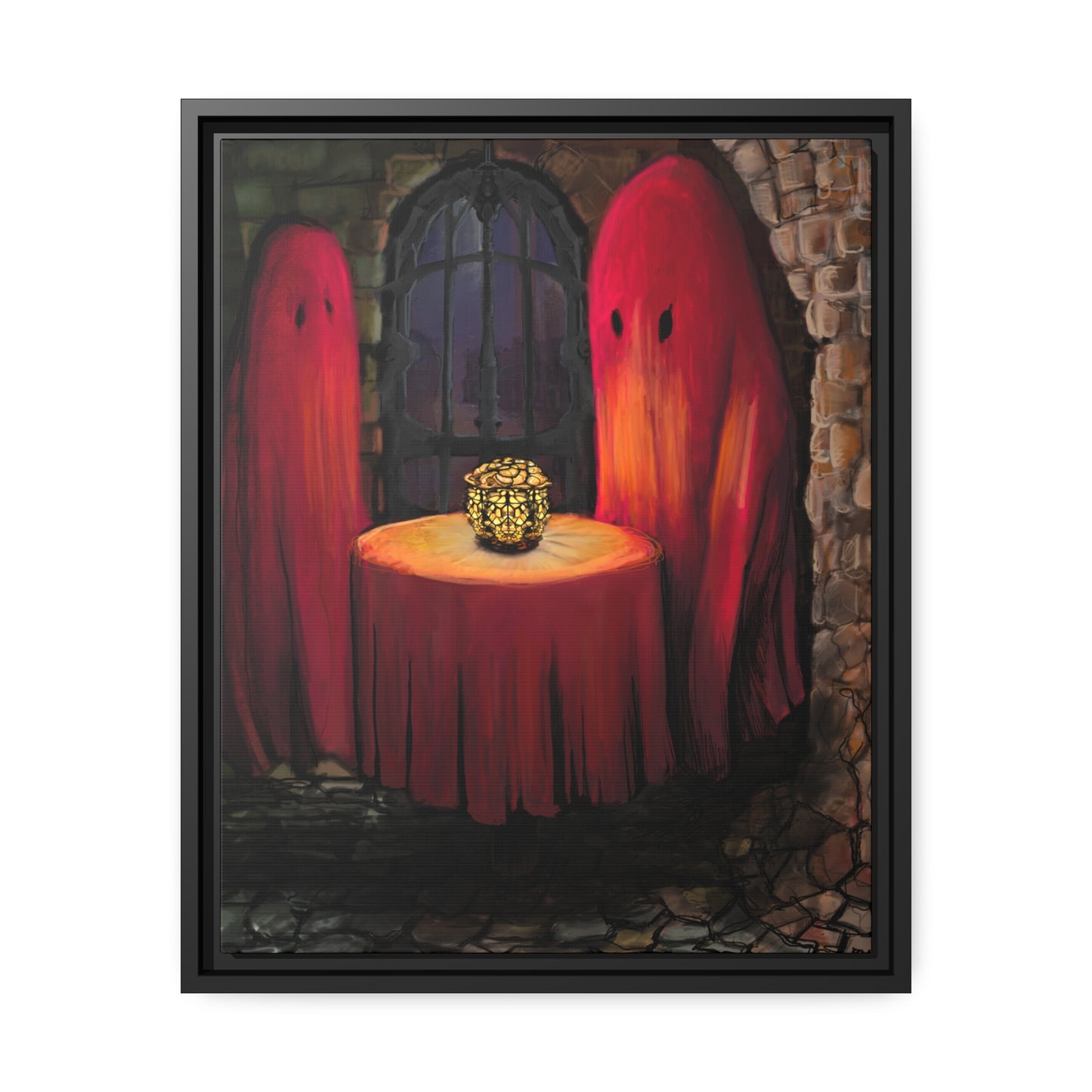 Date Night on Matte Canvas with Black Frame