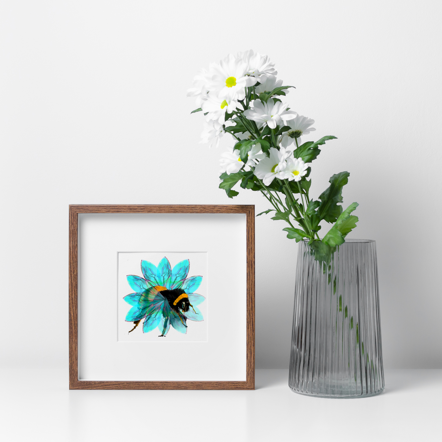 Bee in the Flower Print