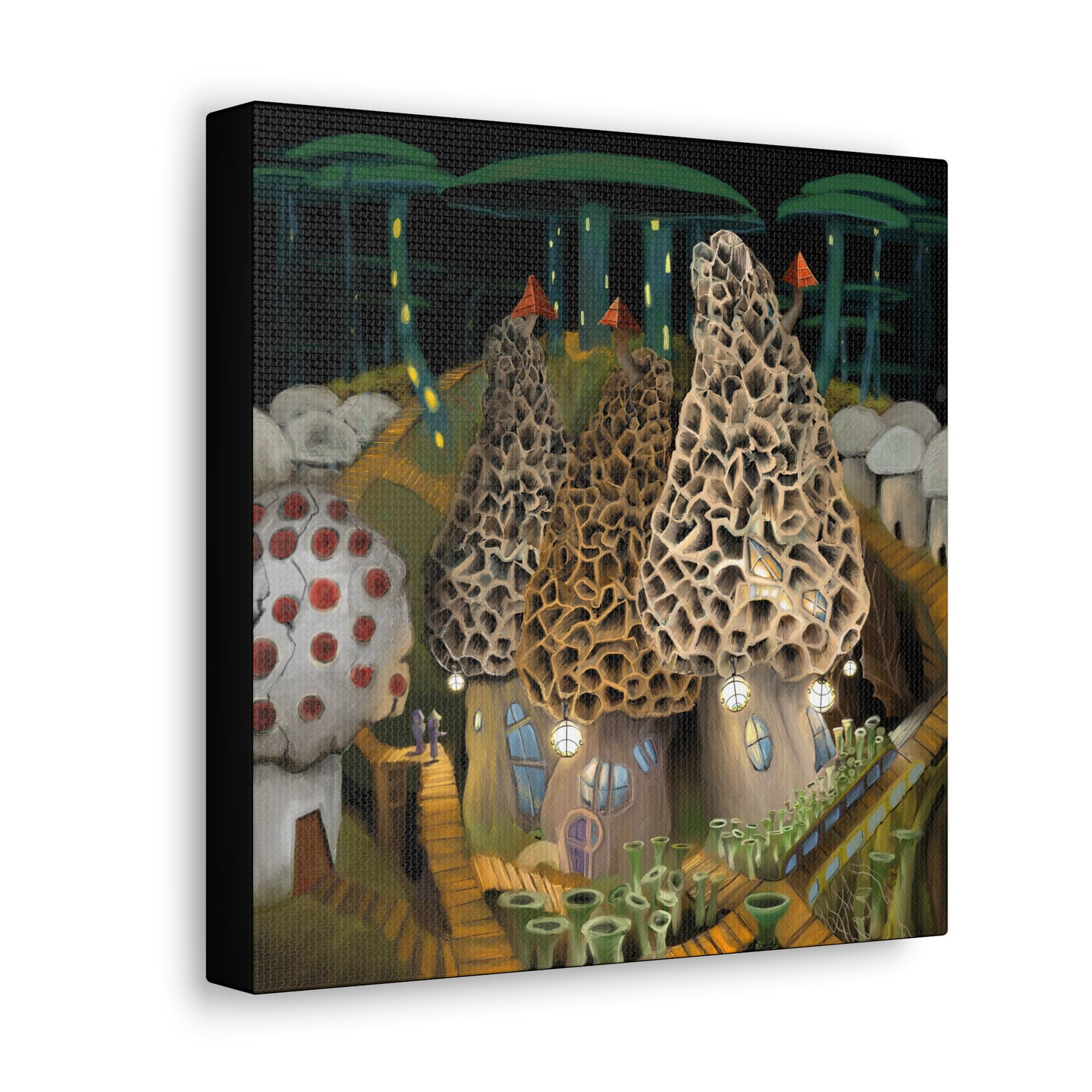Mushroom City Outskirts Canvas Gallery Wrap
