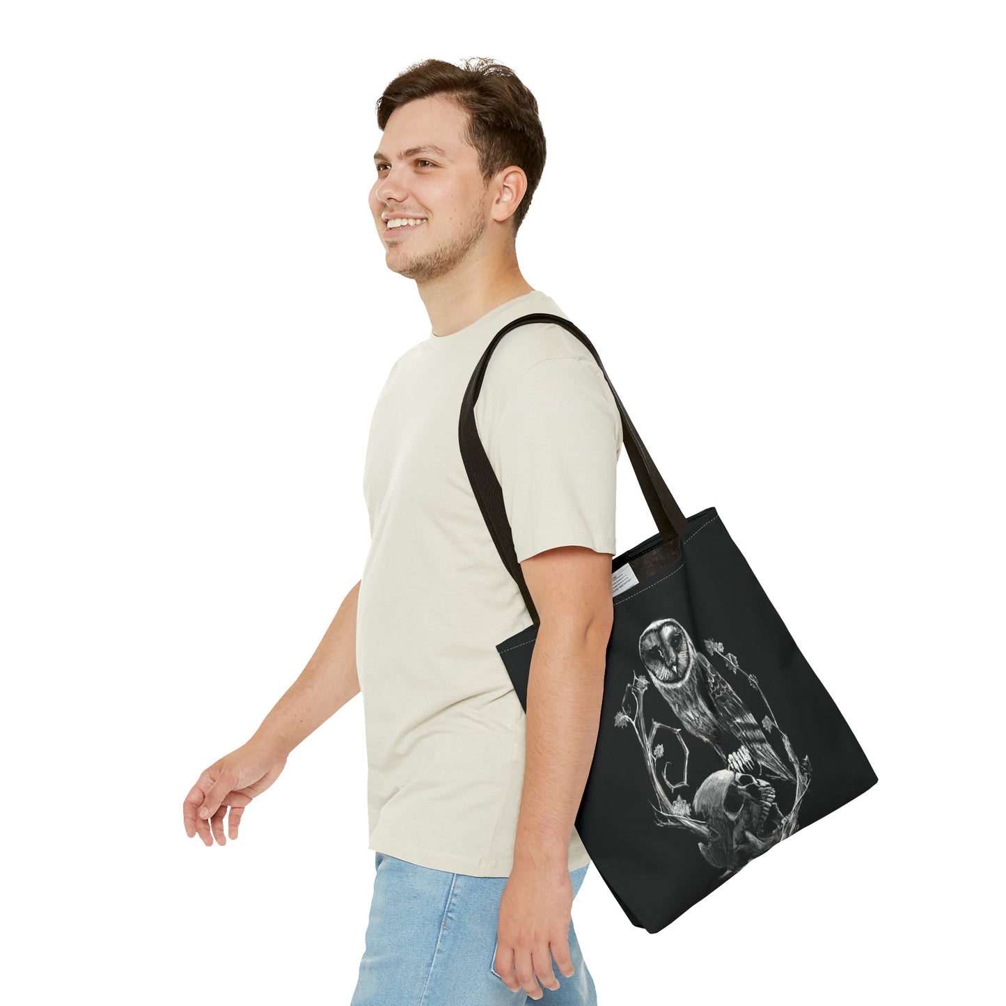 Skull and Owl Tote Bag