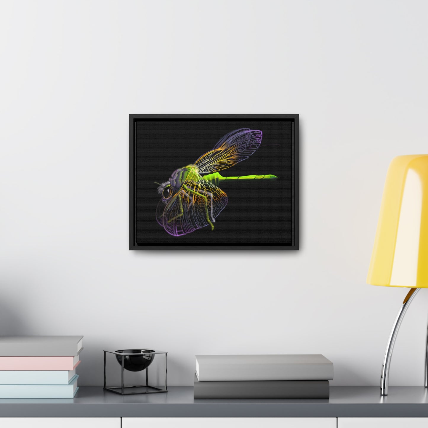 Dragonfly Gallery Canvas Wrap, Horizontal Frame