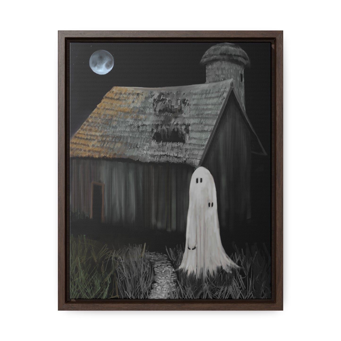 Haunted Barn Gallery Canvas Wrap, Vertical Frame