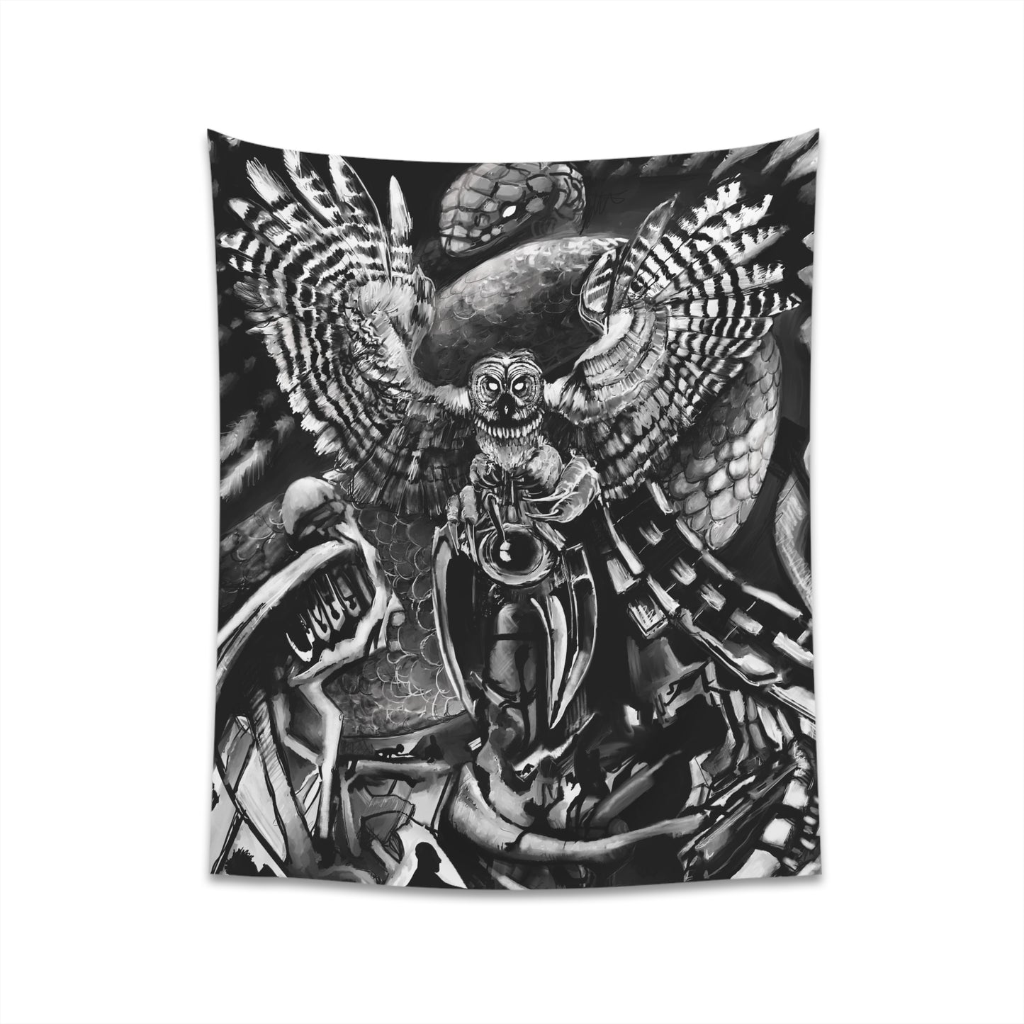 Shadows in a Dreamscape Printed Wall Tapestry