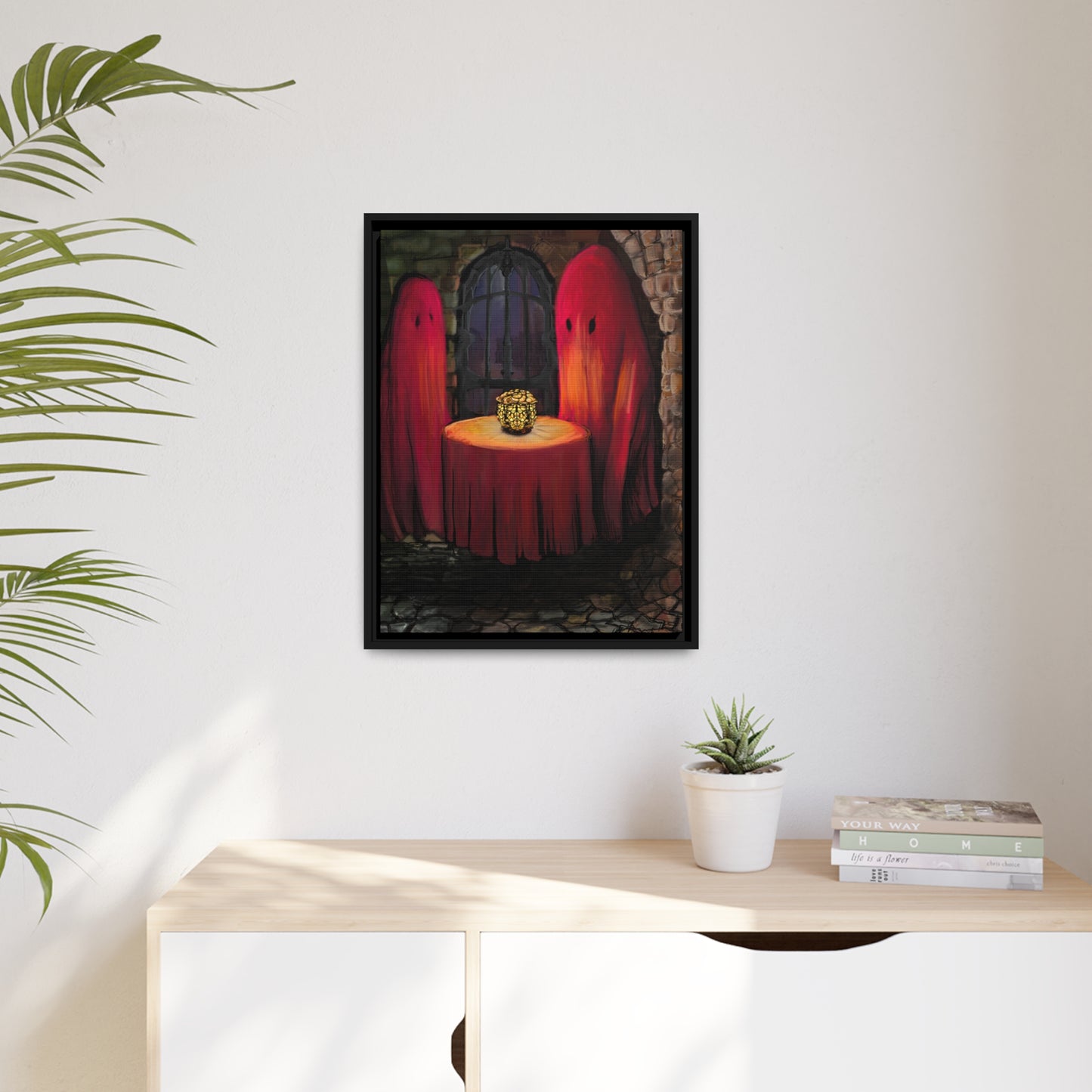 Date Night on Matte Canvas with Black Frame