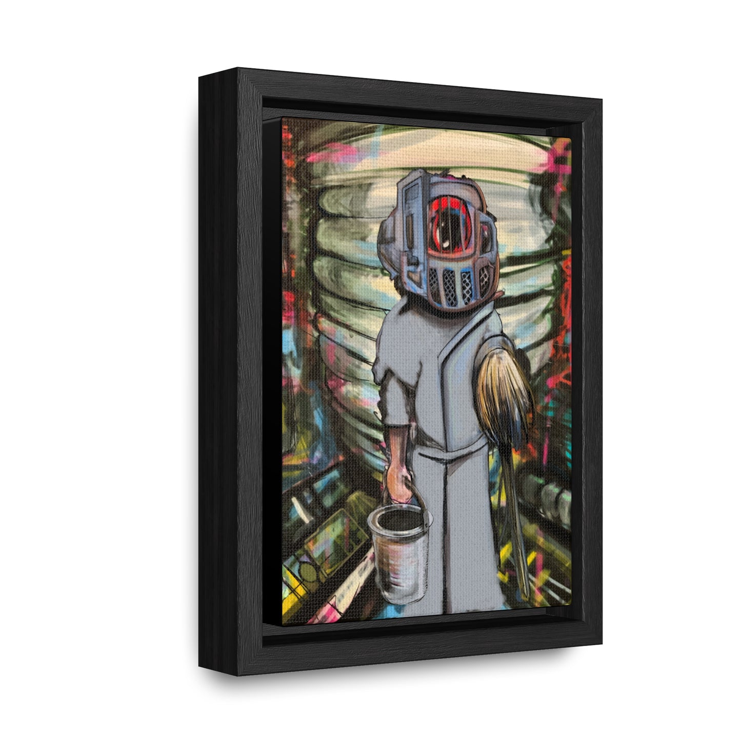 Space Janitor Framed Gallery Canvas Wrap