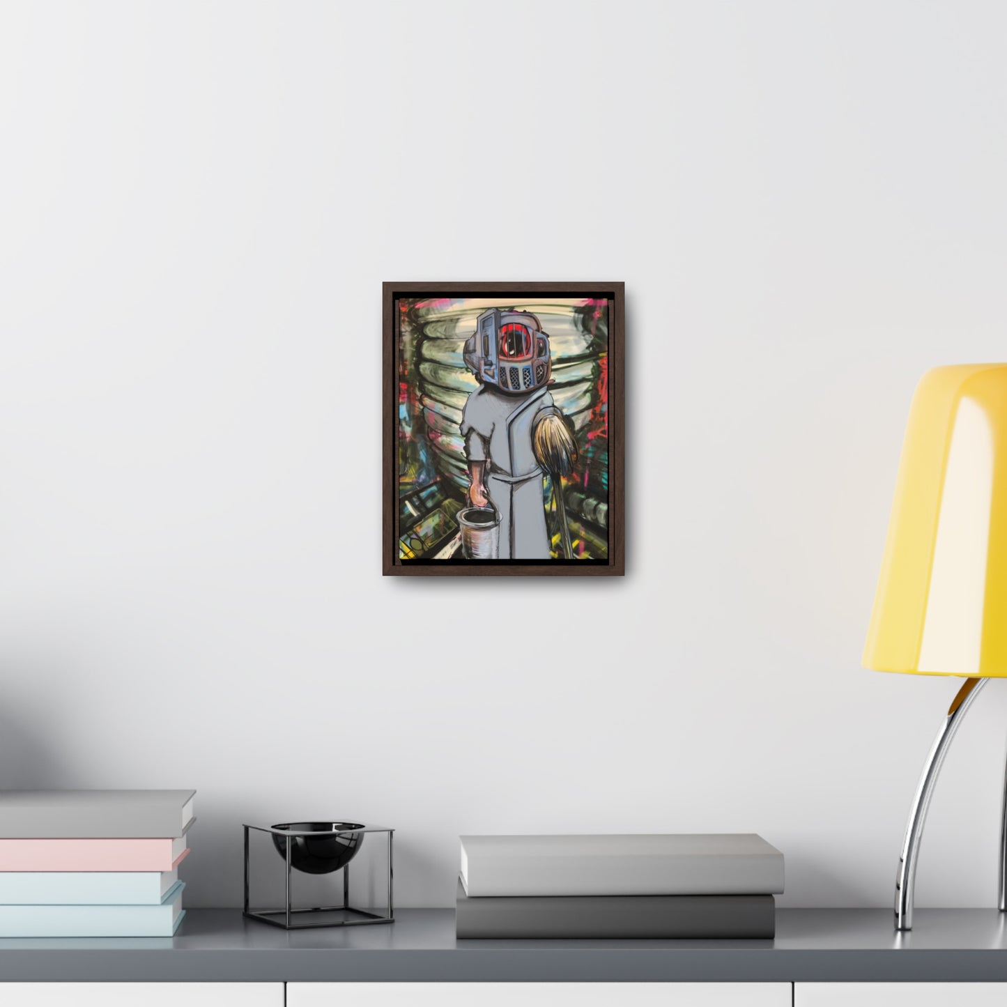 Space Janitor Framed Gallery Canvas Wrap