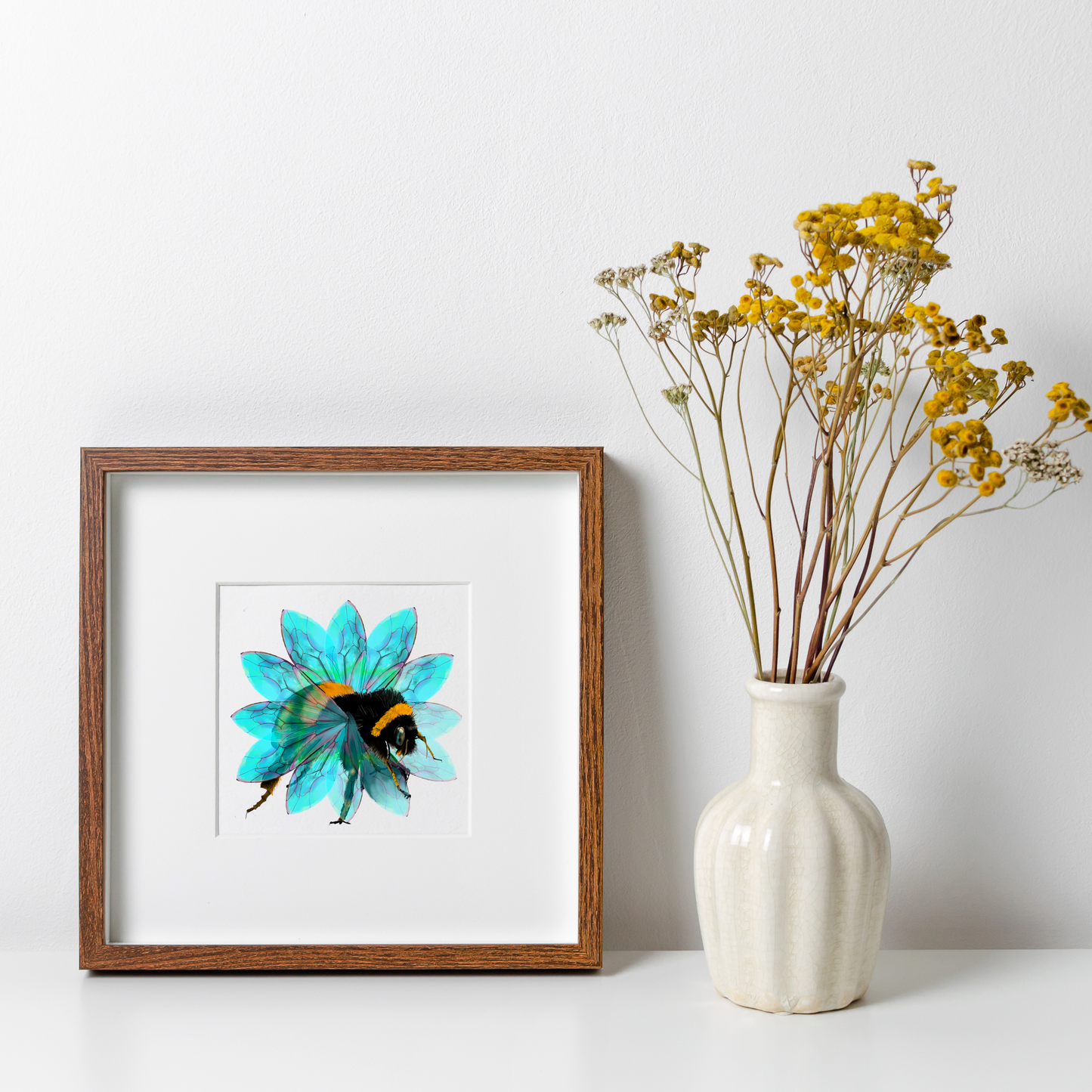 Bee in the Flower Print