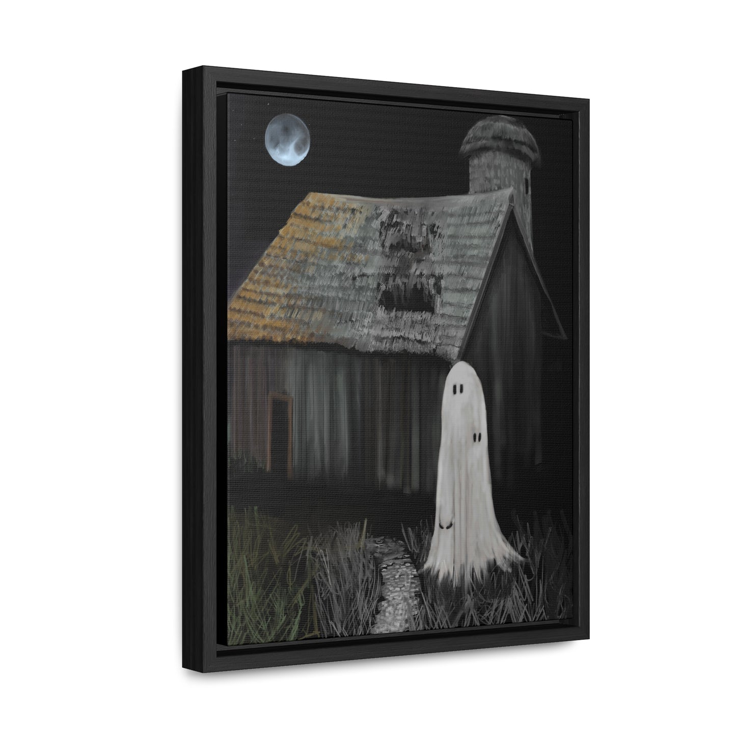 Haunted Barn Gallery Canvas Wrap, Vertical Frame