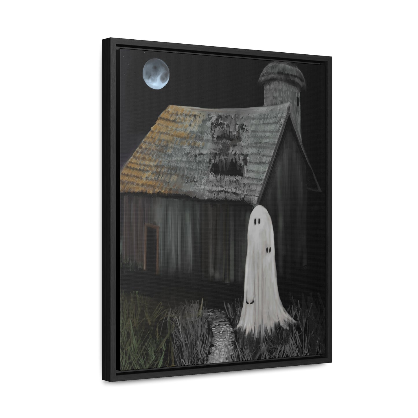 Haunted Barn Gallery Canvas Wrap, Vertical Frame