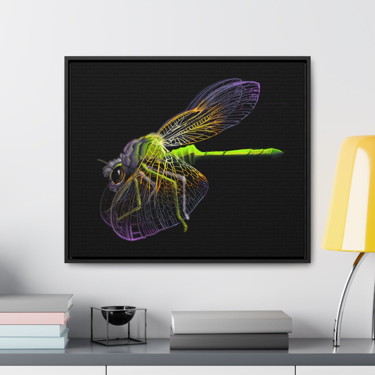 Dragonfly Gallery Canvas Wrap, Horizontal Frame