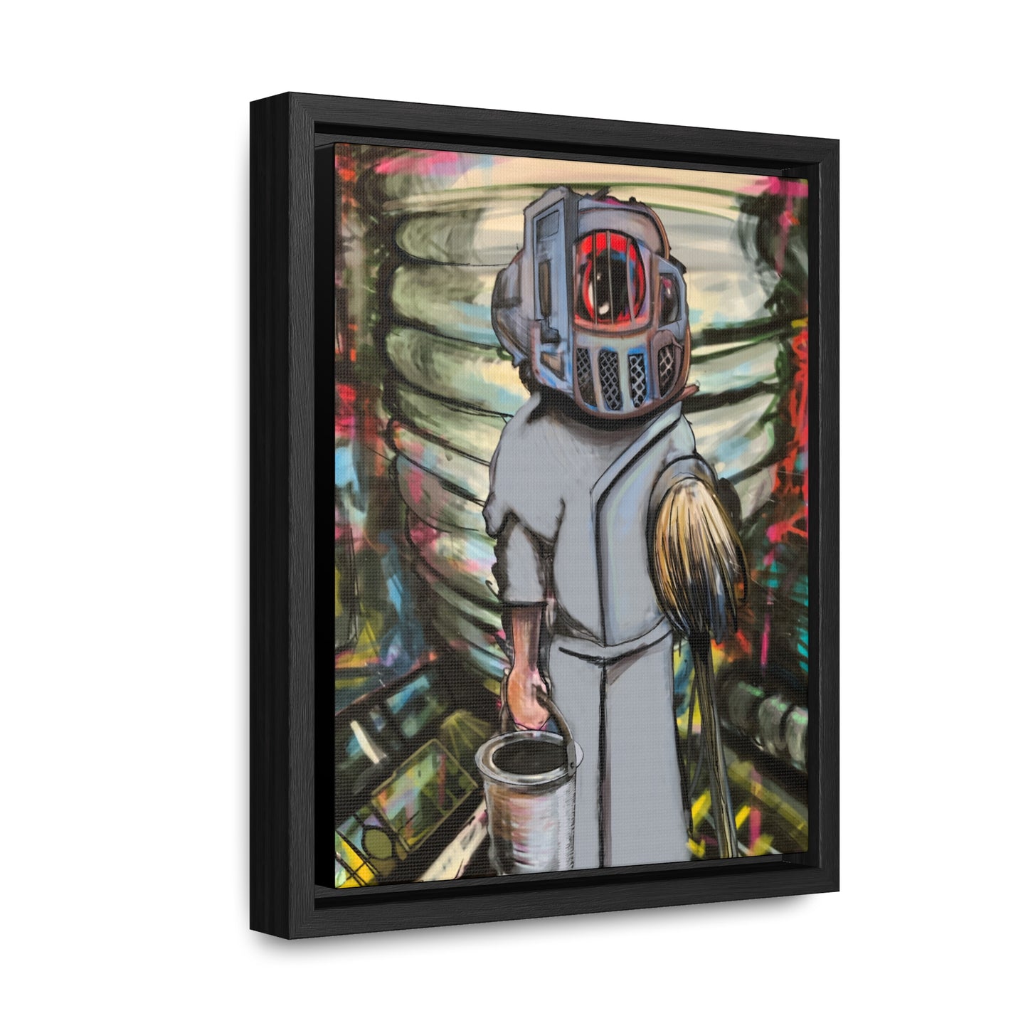 Space Janitor Framed Gallery Canvas Wrap