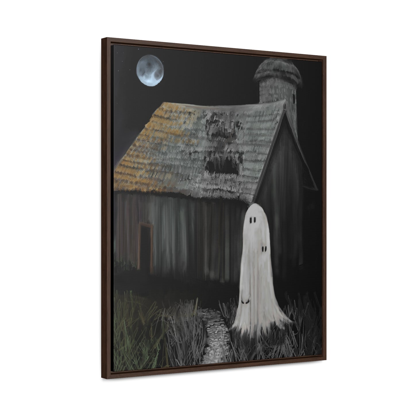 Haunted Barn Gallery Canvas Wrap, Vertical Frame