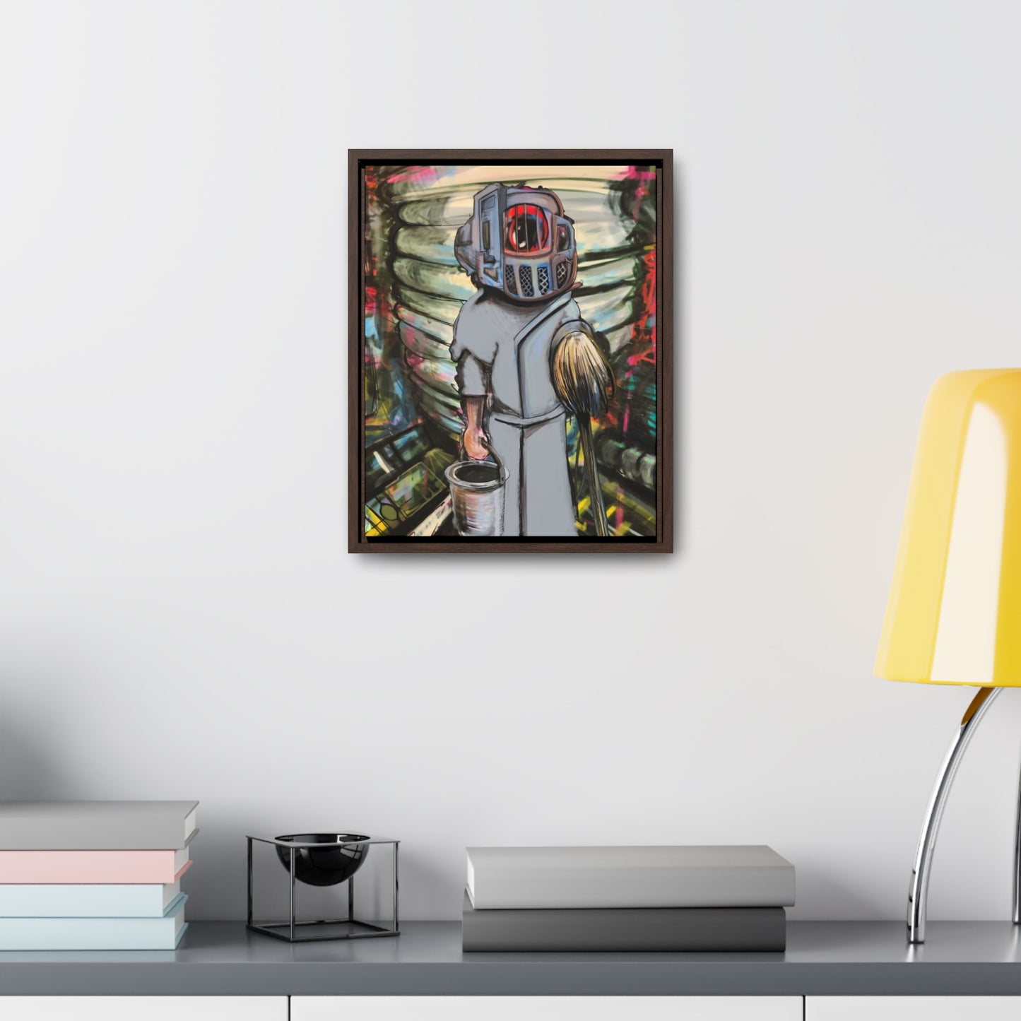 Space Janitor Framed Gallery Canvas Wrap