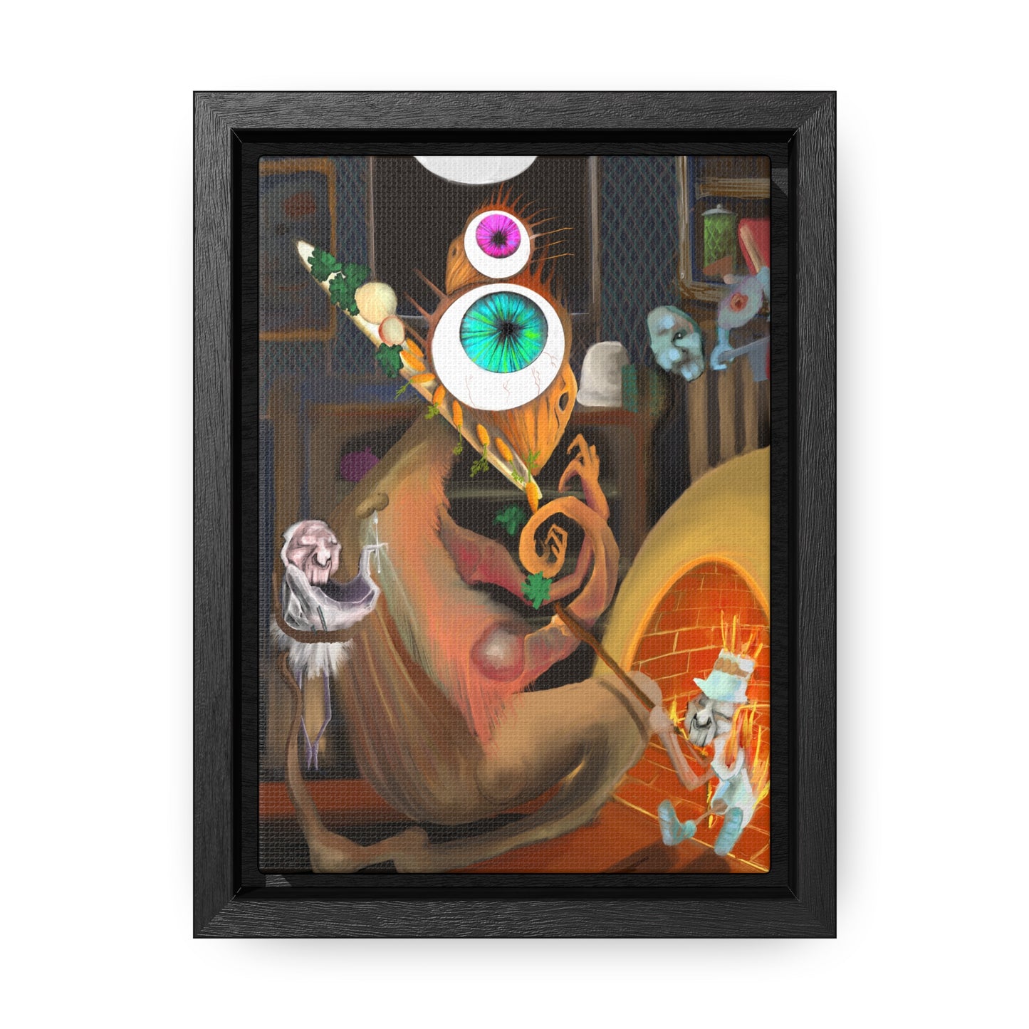 Bird Banquet Framed Gallery Canvas Wrap
