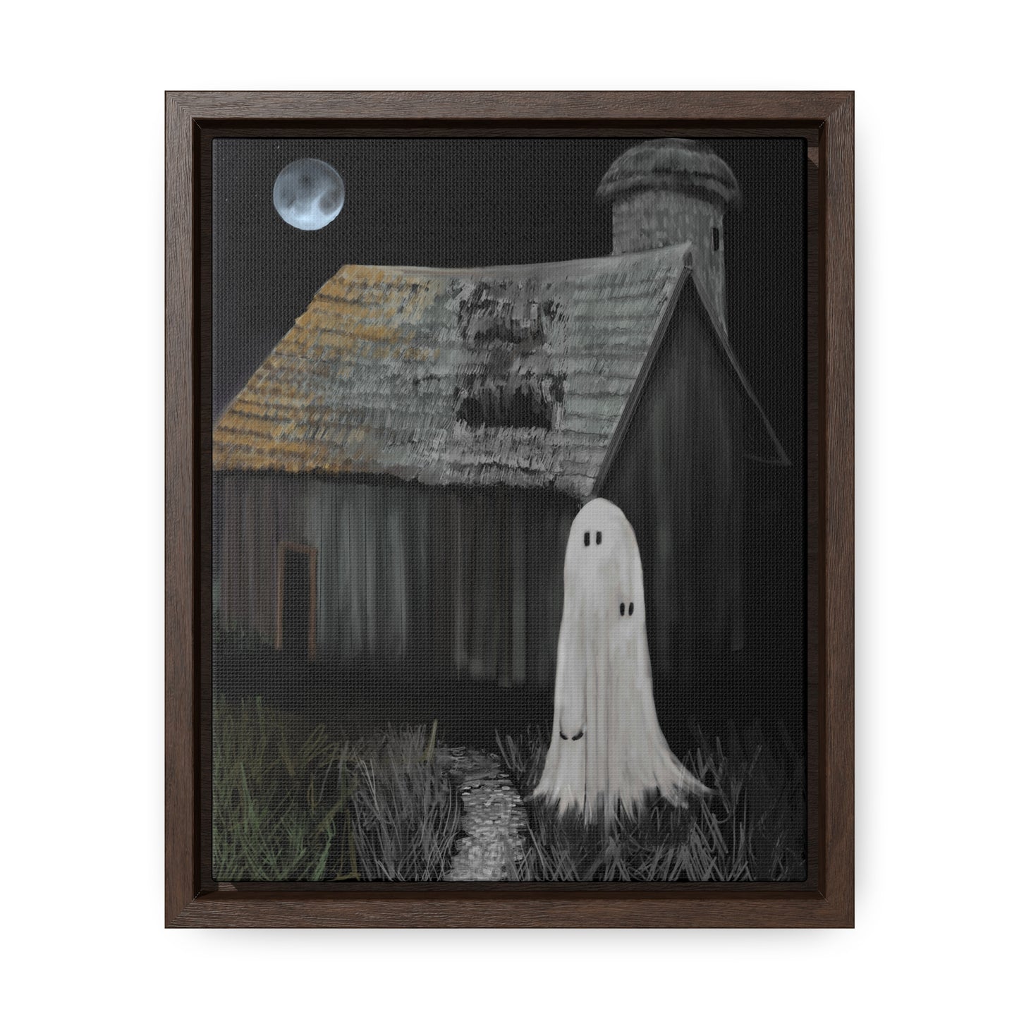 Haunted Barn Gallery Canvas Wrap, Vertical Frame