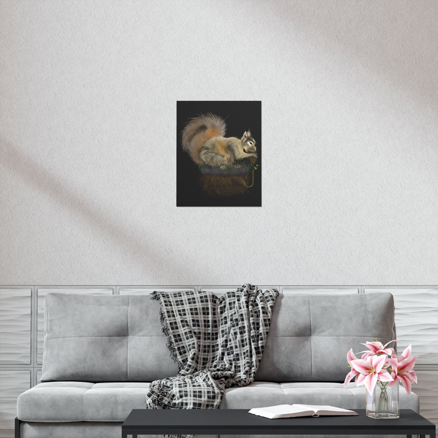 Fluffy Tree Planter Premium Matte Vertical Poster