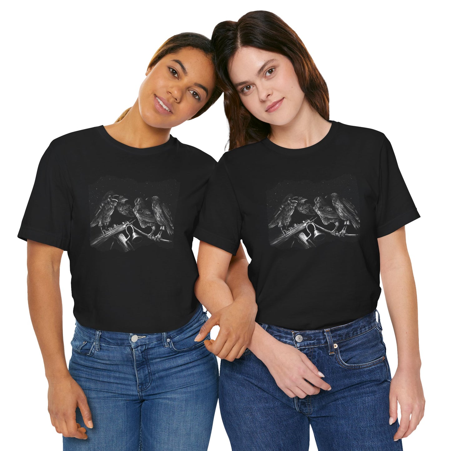 Ravens Muse at the Stars Unisex Jersey Short Sleeve Tee