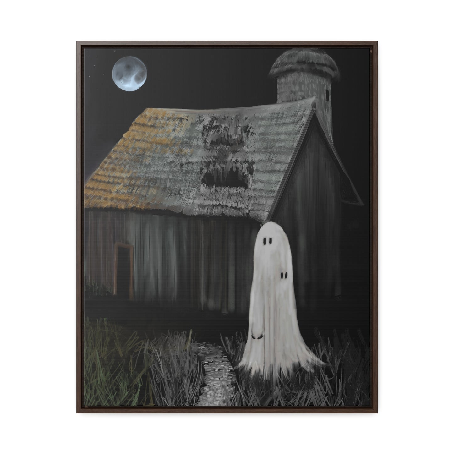 Haunted Barn Gallery Canvas Wrap, Vertical Frame