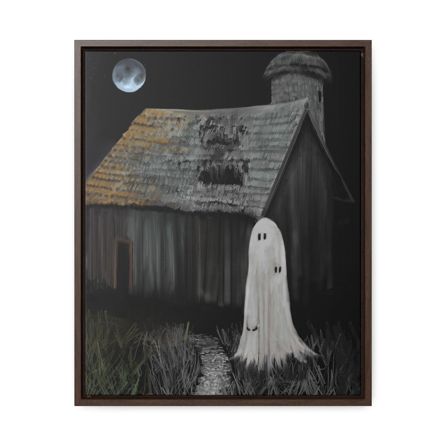 Haunted Barn Gallery Canvas Wrap, Vertical Frame