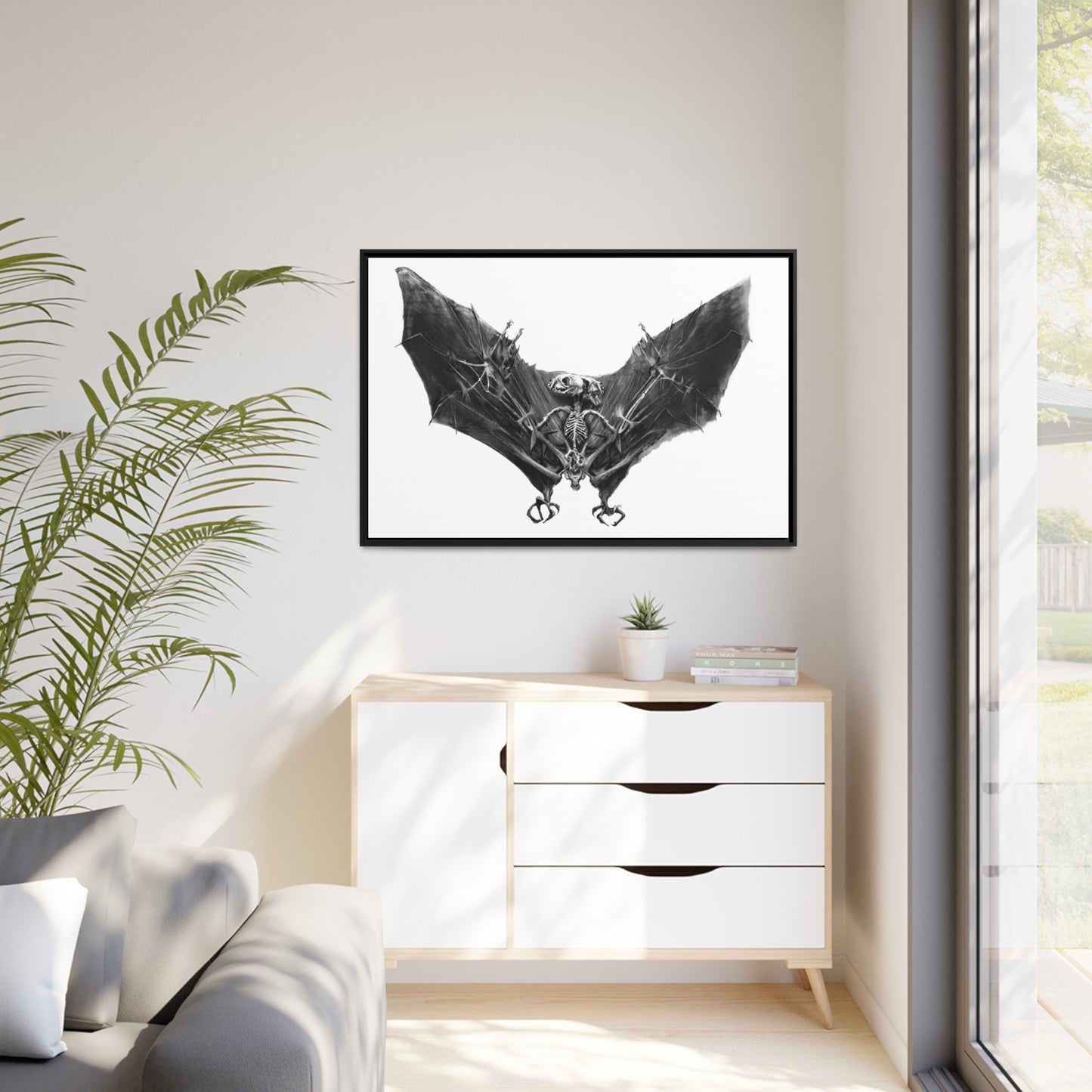 TheRemains Matte Canvas, Black Frame