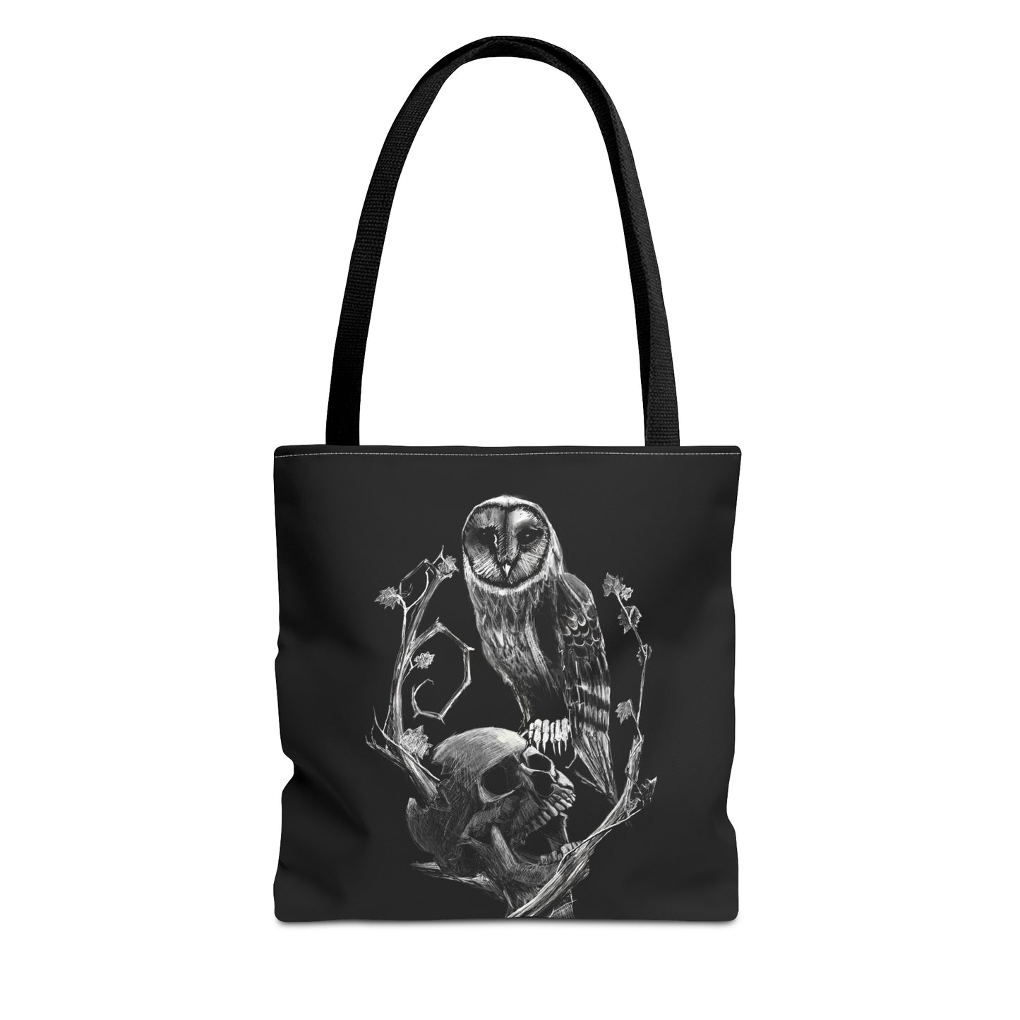 Skull and Owl Tote Bag