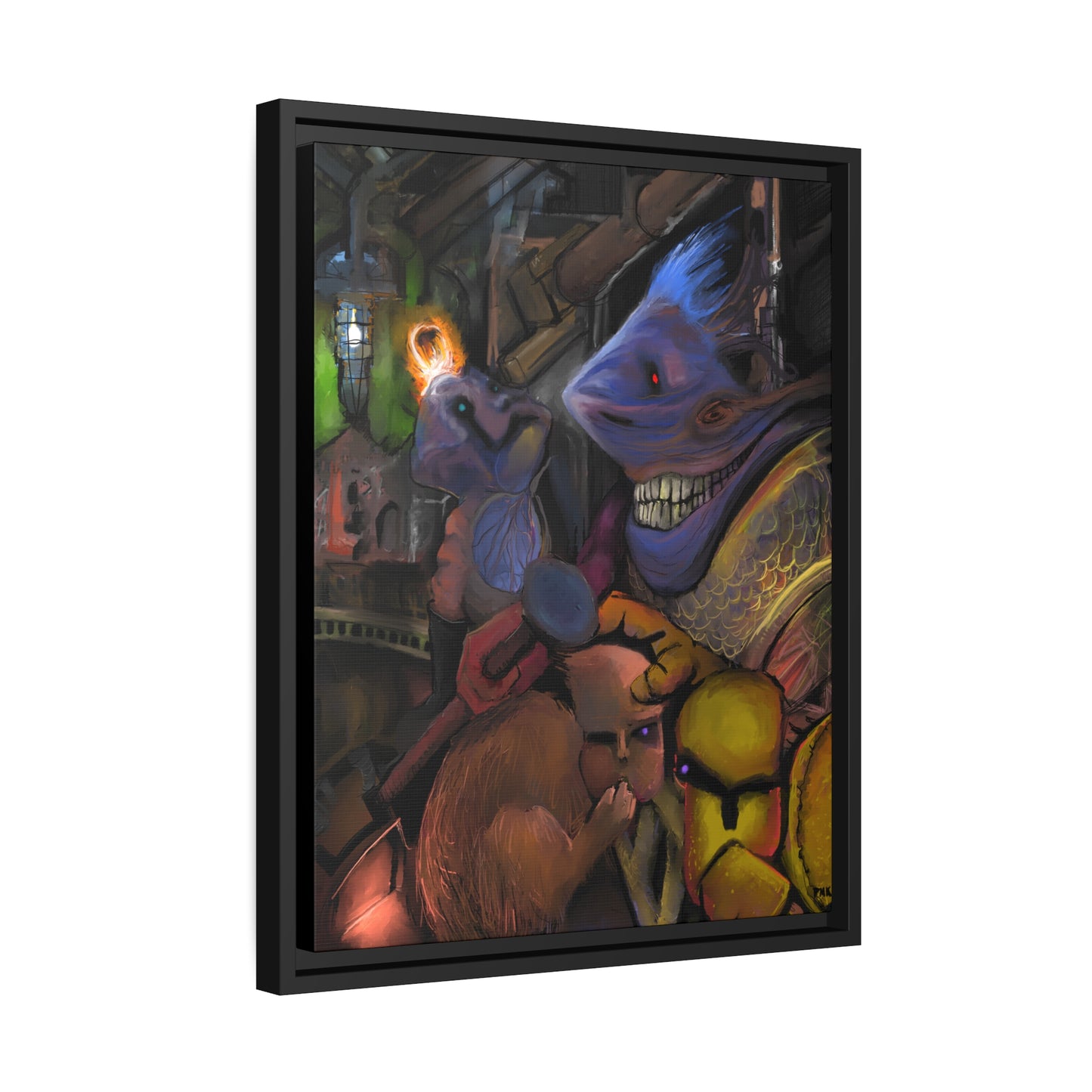 Scrutinized For Aberrations Matte Canvas, Black Frame