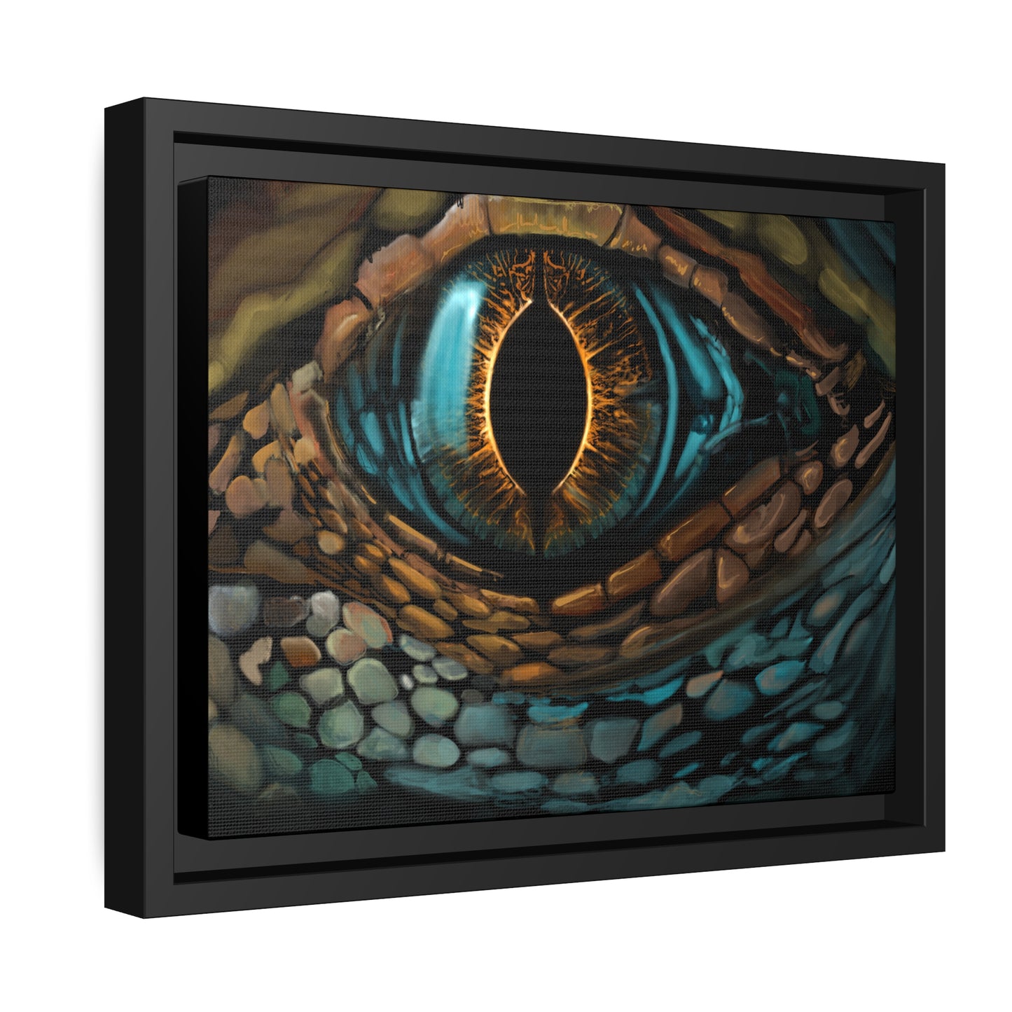 Ancient Eye Matte Canvas, Black Frame