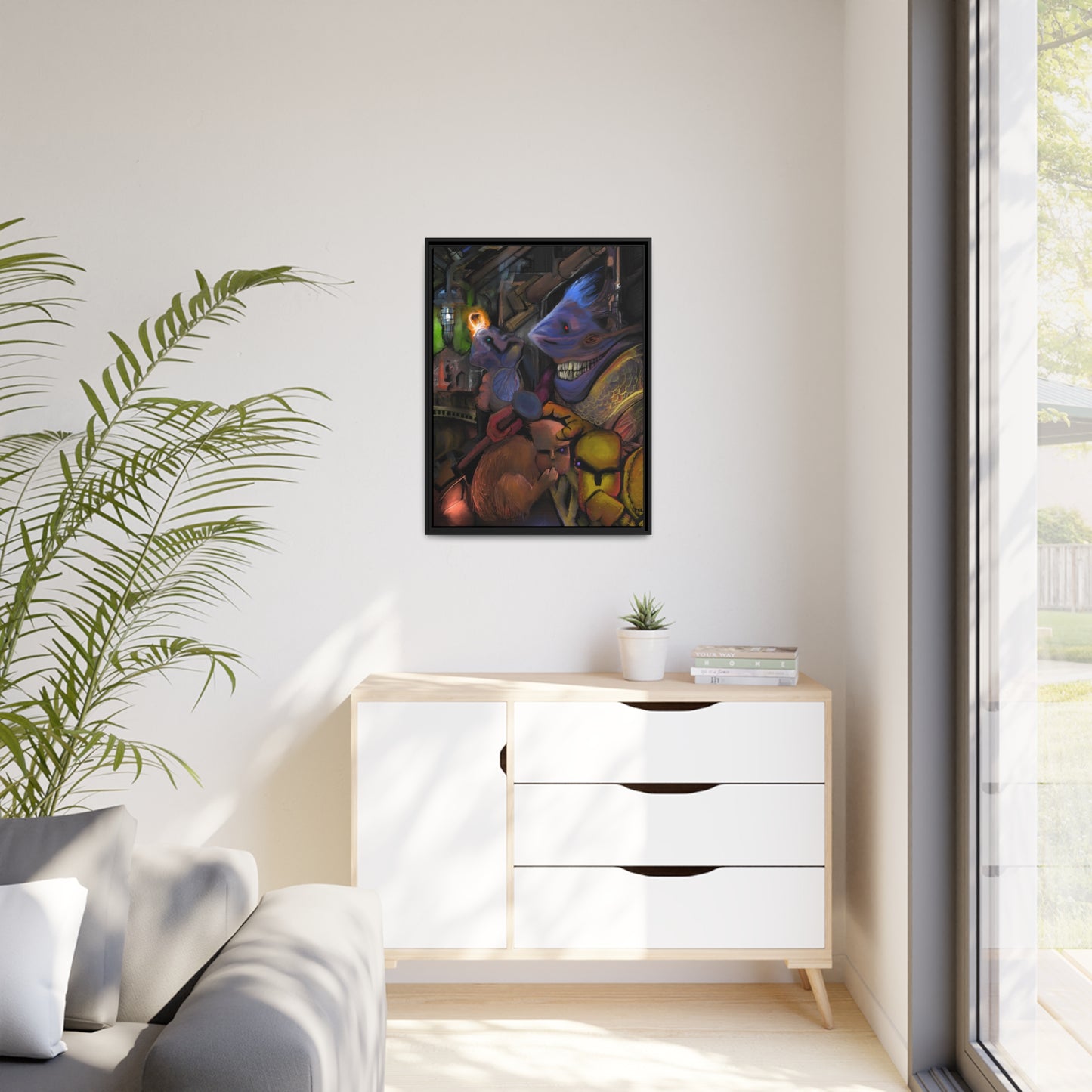 Scrutinized For Aberrations Matte Canvas, Black Frame