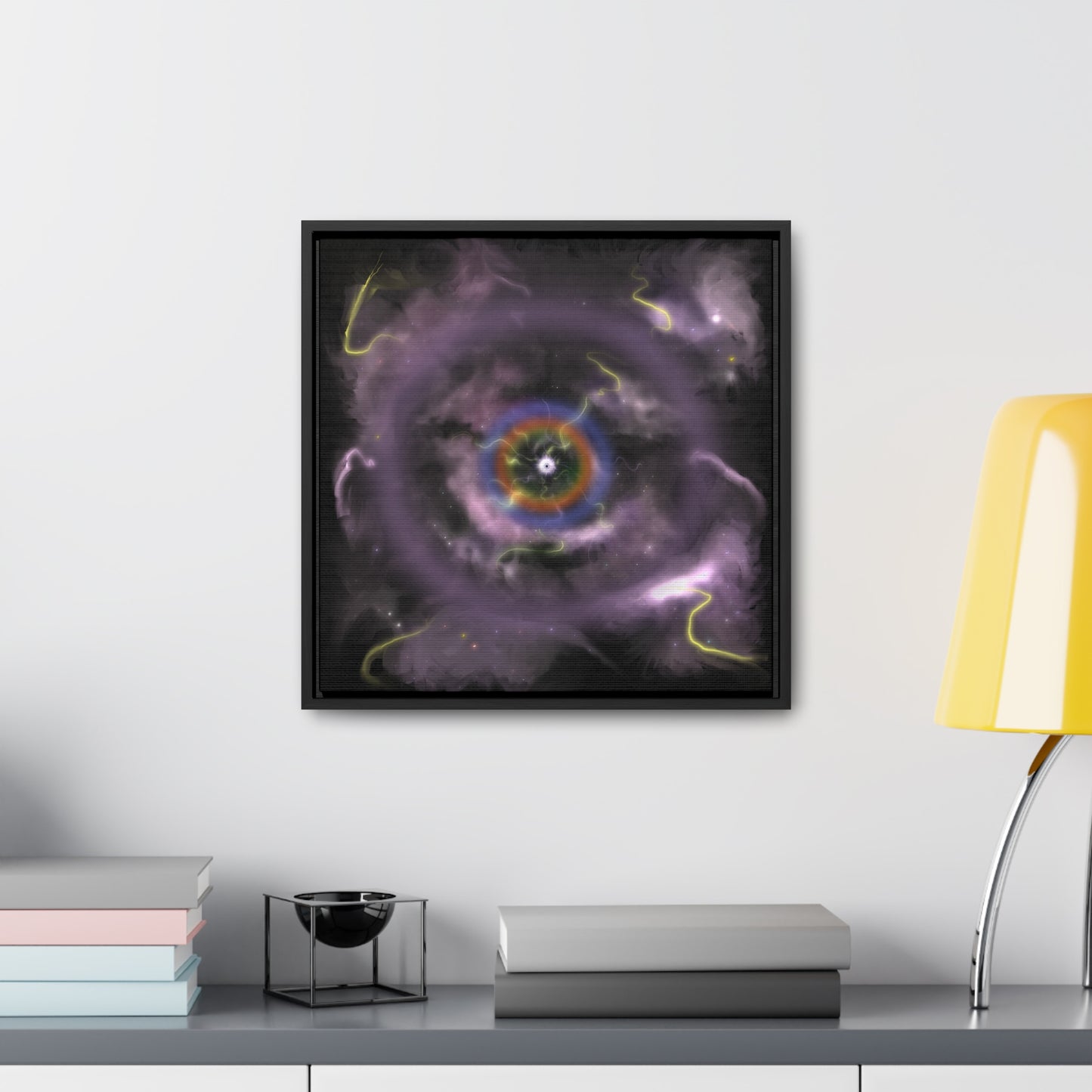 Eye of the Nebula Gallery Canvas Wrap With Square Frame