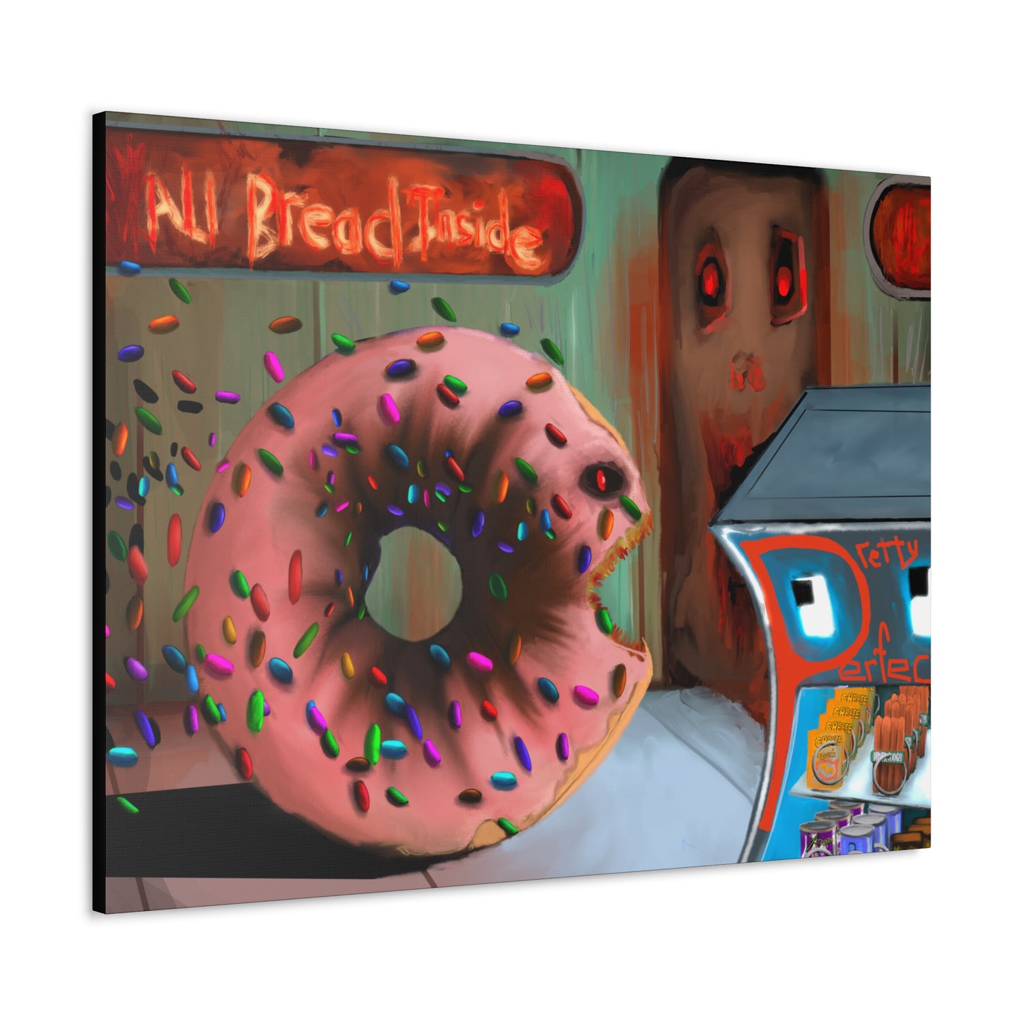 Baaad Donut! Canvas Gallery Wrap