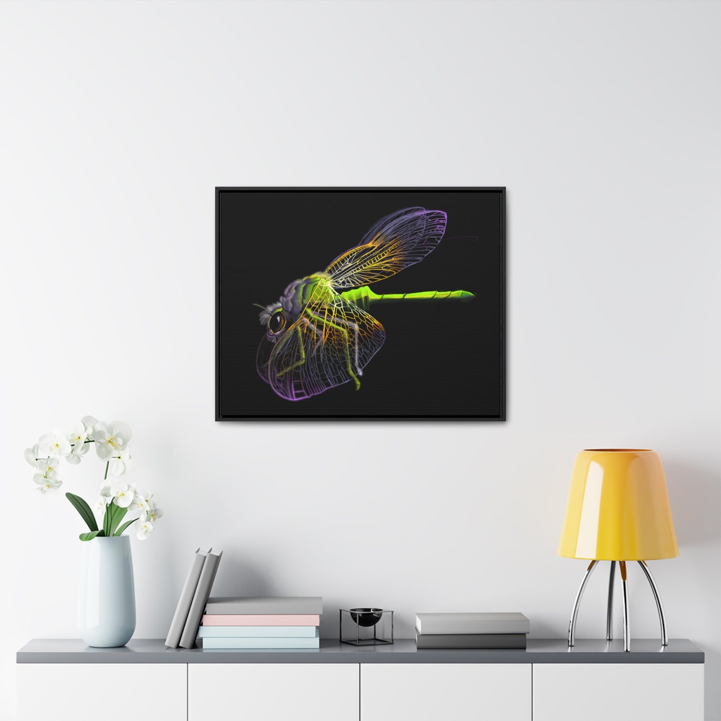 Dragonfly Gallery Canvas Wrap, Horizontal Frame