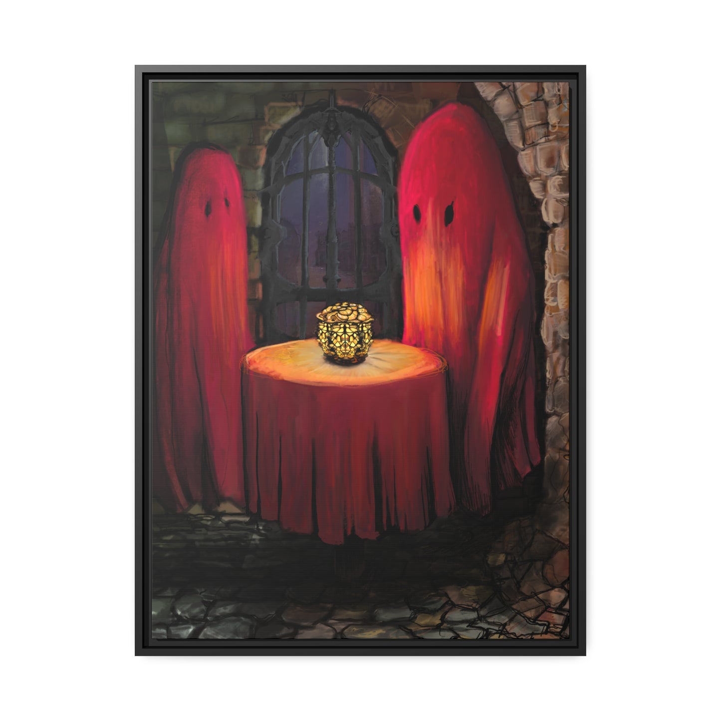 Date Night on Matte Canvas with Black Frame